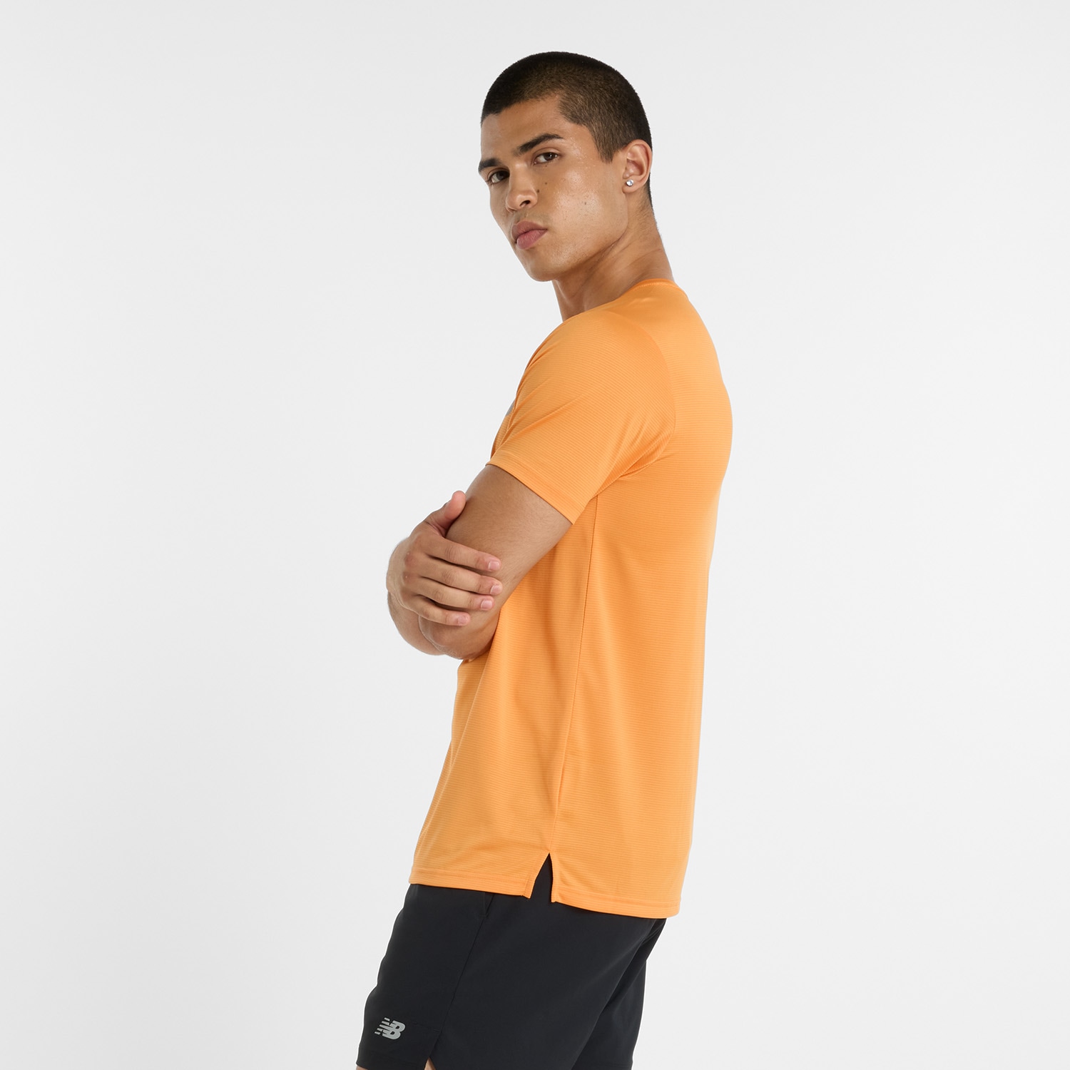 New Balance Laufshirt »MENS RUNNING SS TOP«, mit Streifendesign