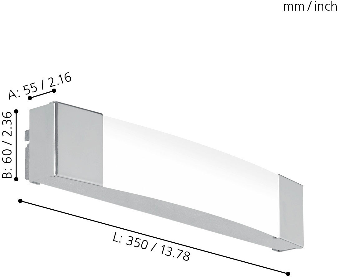 EGLO Spiegelleuchte »SIDERNO«, 1 flammig, Leuchtmittel LED-Board | LED fest integriert