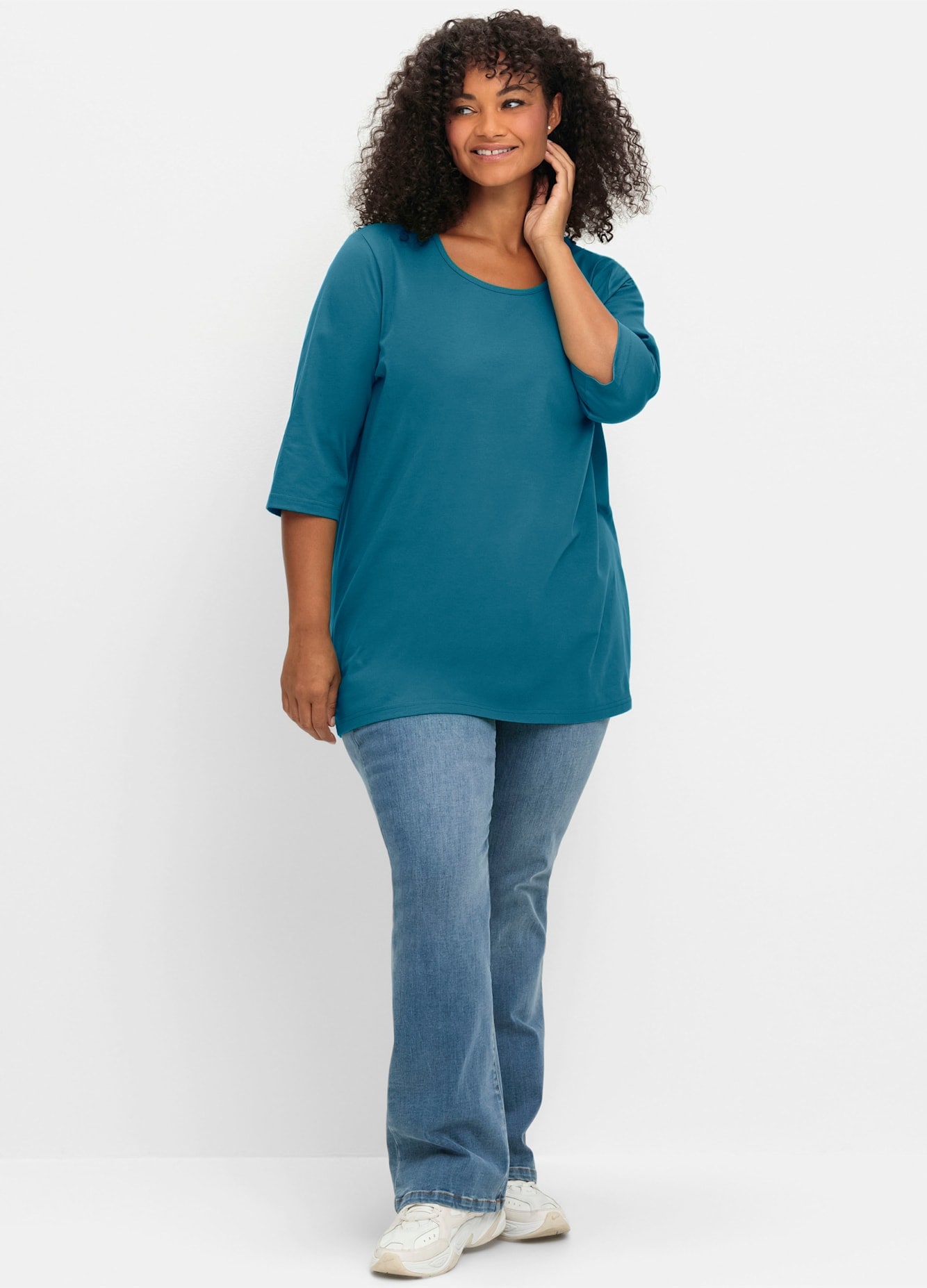 Sheego 3/4-Arm-Shirt »3/4-Arm-Shirt« 1 Stk.