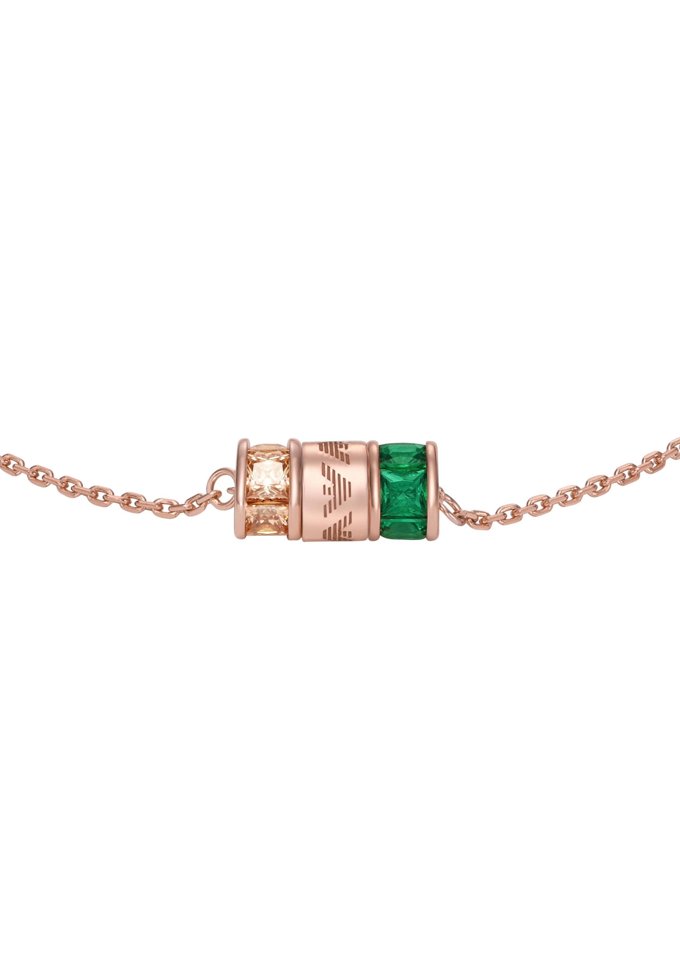 Emporio Armani Armband »EG3579221, EG3580040«, mit Zirkonia (synth.)