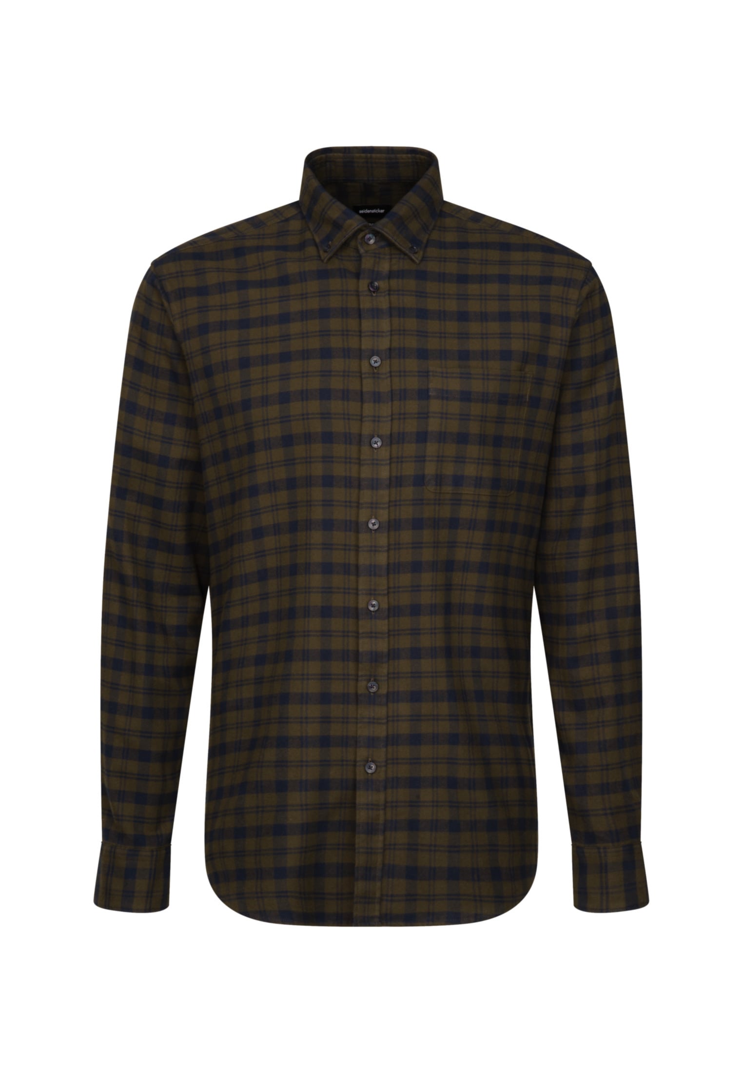 seidensticker Businesshemd »Schwarze Rose«, Regular Langarm Button-Down-Kragen Karo
