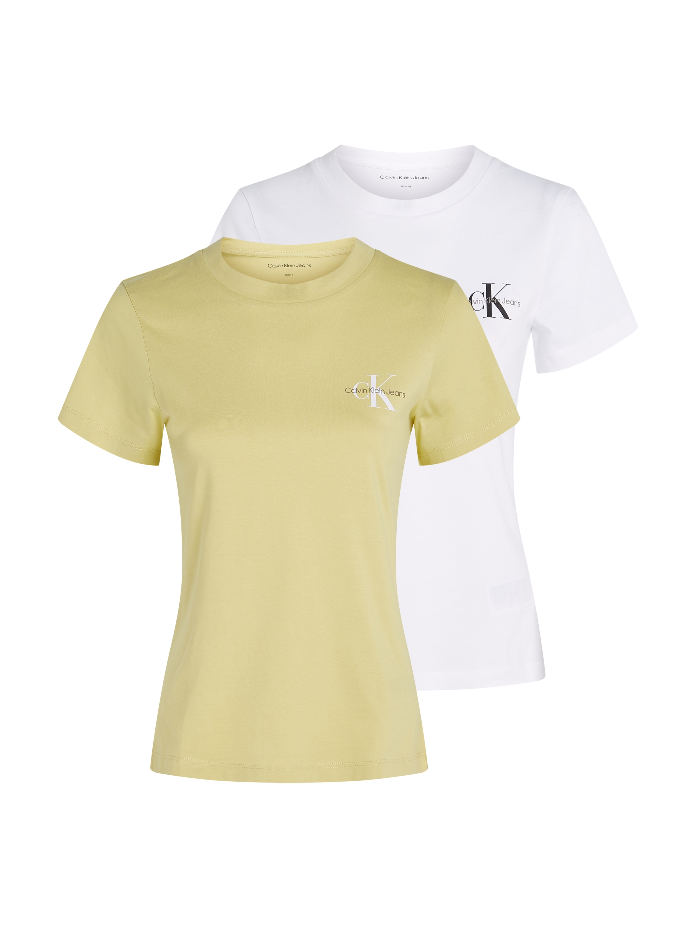 Calvin Klein Jeans T-Shirt "2-PACK MONOLOGO SLIM TEE" günstig online kaufen