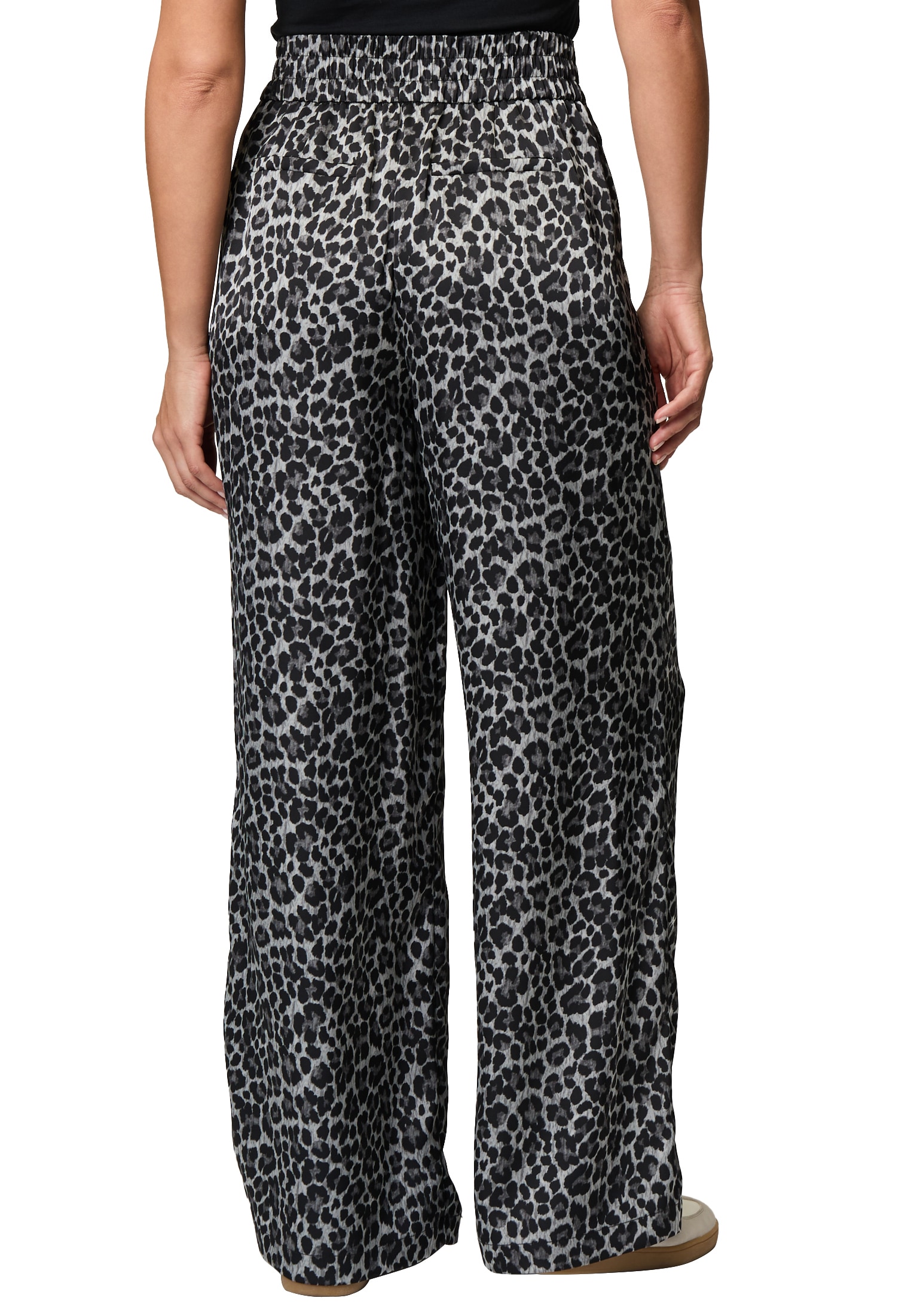Zero Dehnbund-Hose »zero Leo-Hose mit weitem Bein 32 Inch«, Leo print