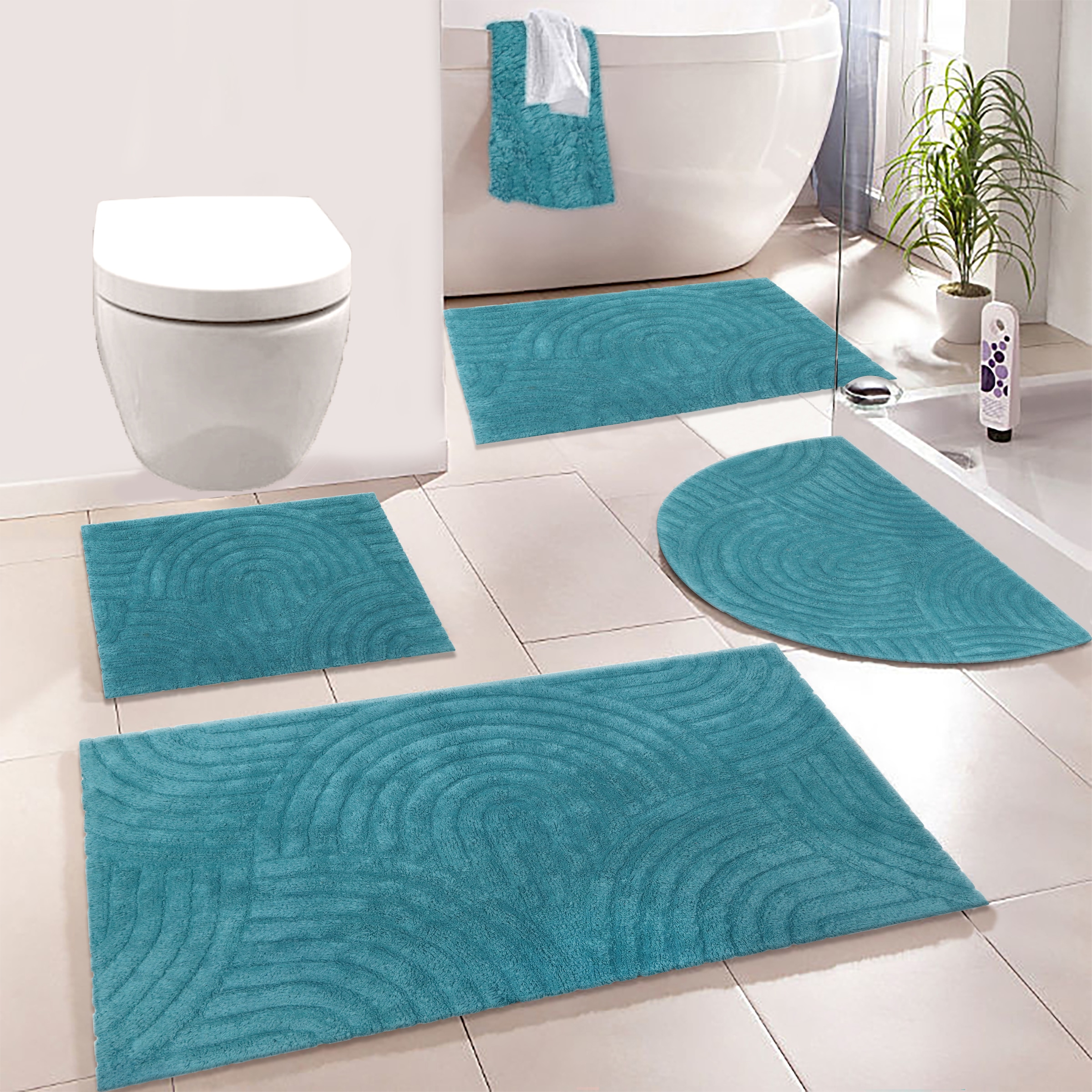 my home Badematte "Juna, Badvorleger, Badezimmer Teppich, Zen, Scandi, Boho günstig online kaufen