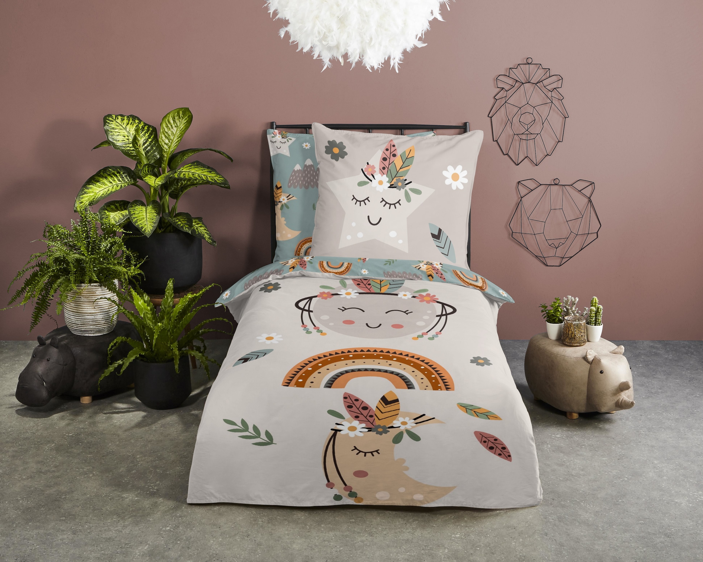 good morning Kinderbettwäsche "Momo" 2 Stk. Mikrofaser, 135x200, Pflegeleic günstig online kaufen