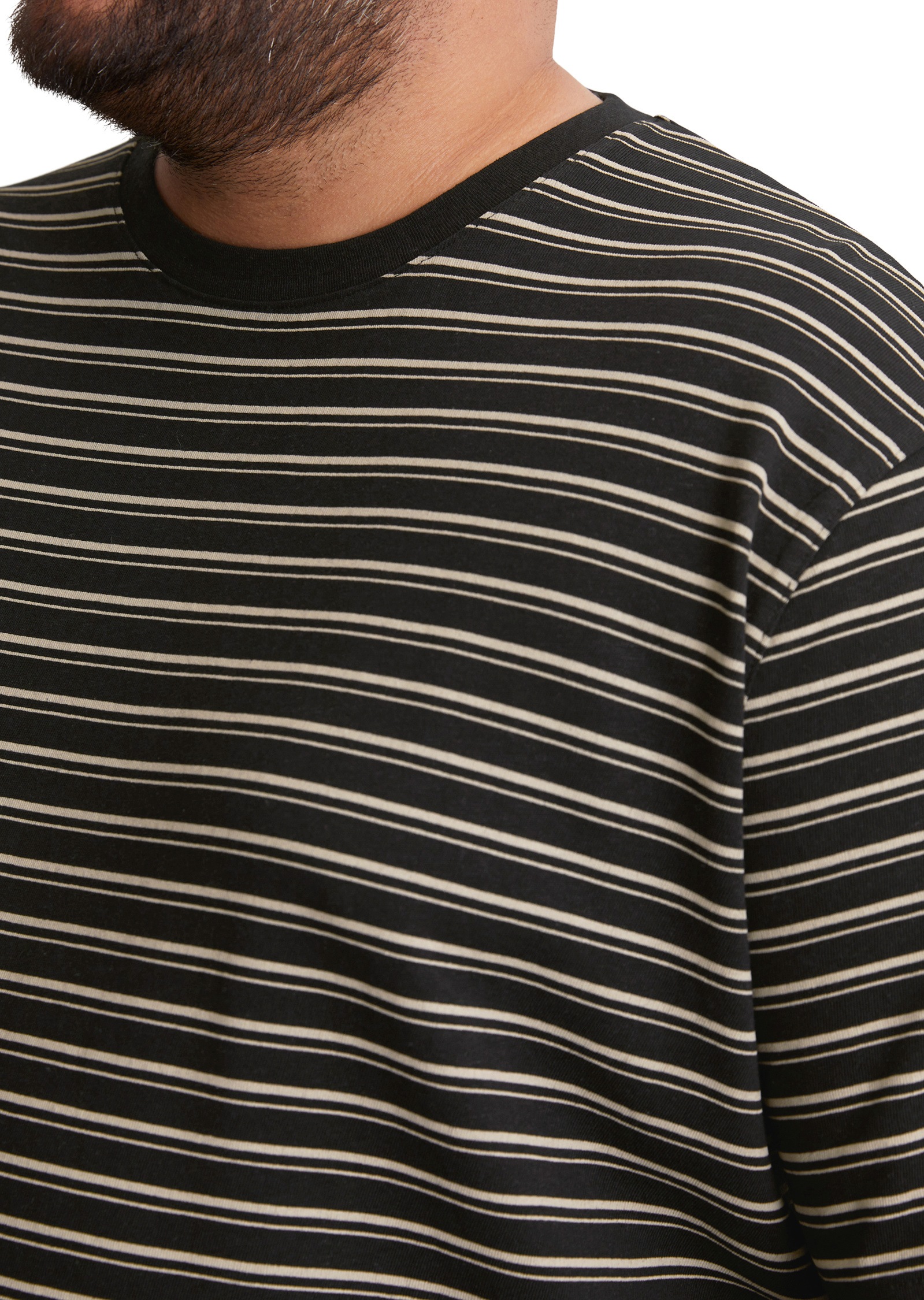 Marc O'Polo T-Shirt »aus Bio-Baumwoll-Leinen-Mix«