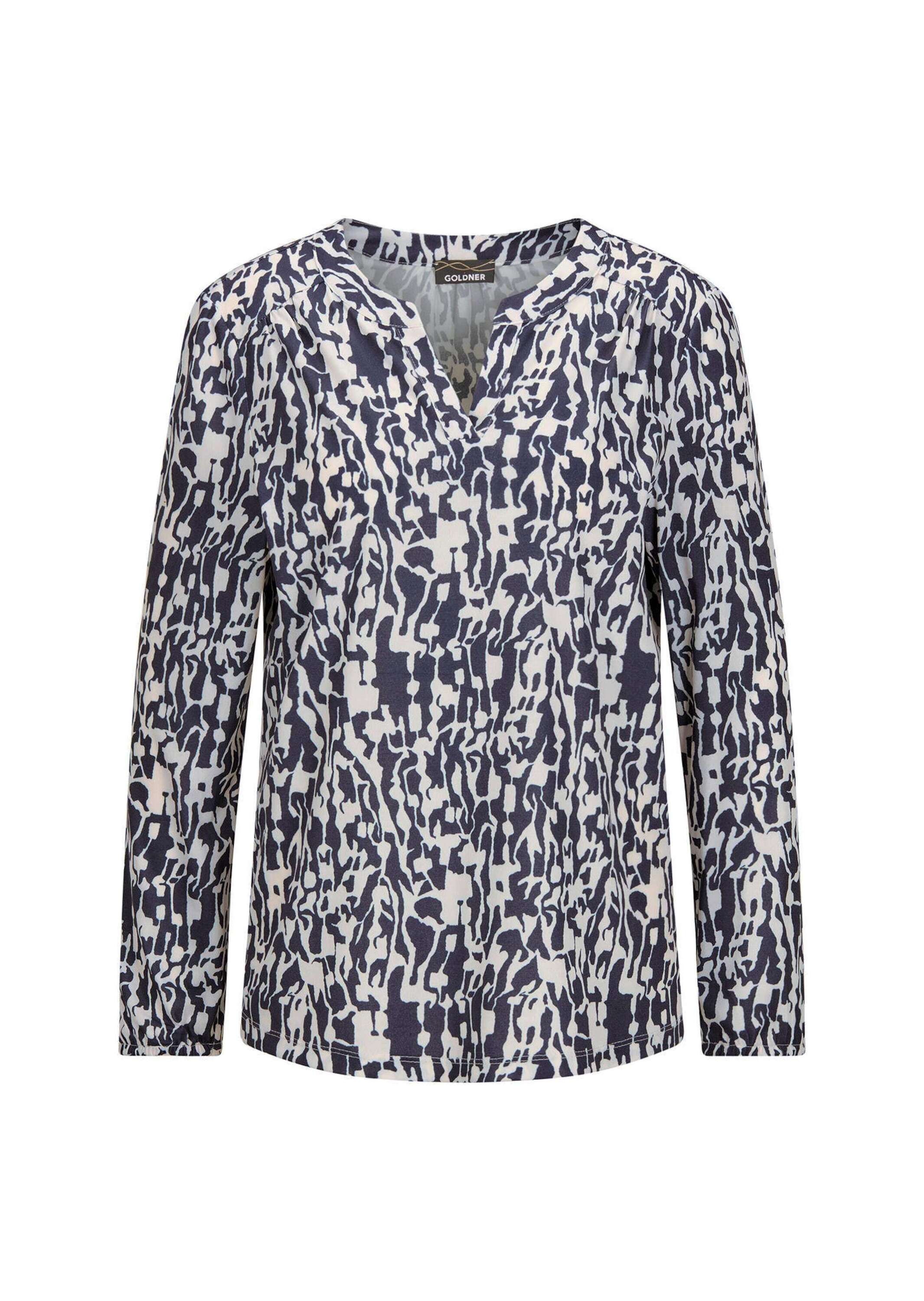 GOLDNER Kurzarmbluse "Elegantes Blusenshirt mit V-Ausschnitt" Schulterpasse günstig online kaufen
