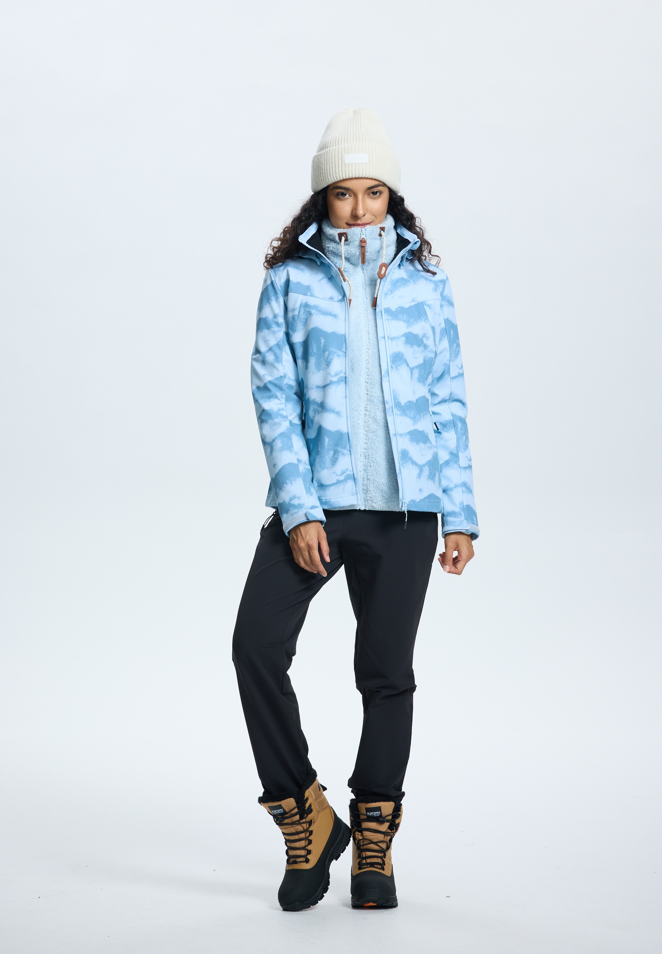 Icepeak Softshelljacke "BLAKELY" wasserdichte Ausführung, mit Wassersäule 8000, atmungsaktiv