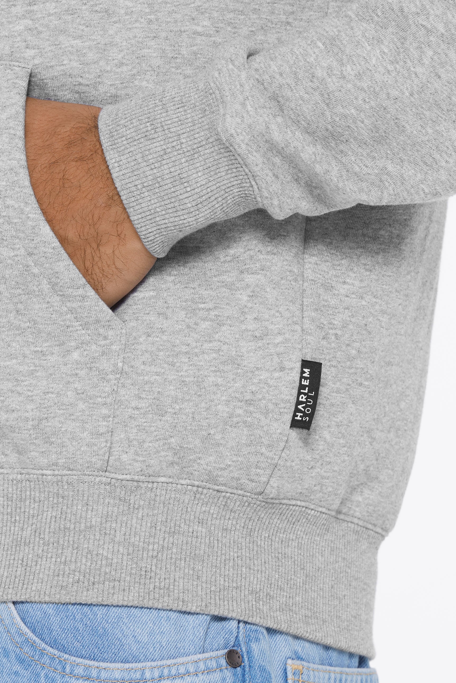 Harlem Soul Kapuzensweatjacke, mit Baumwolle