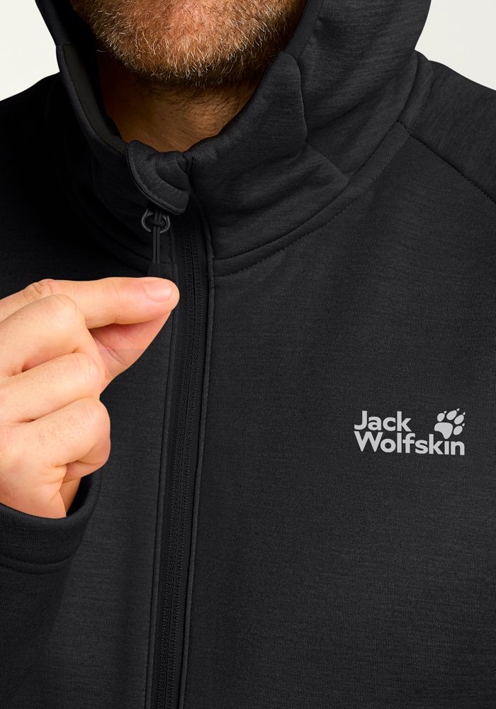 Jack Wolfskin Fleecejacke »PEAK DISTRICT HOODED FZ M« mit Kapuze