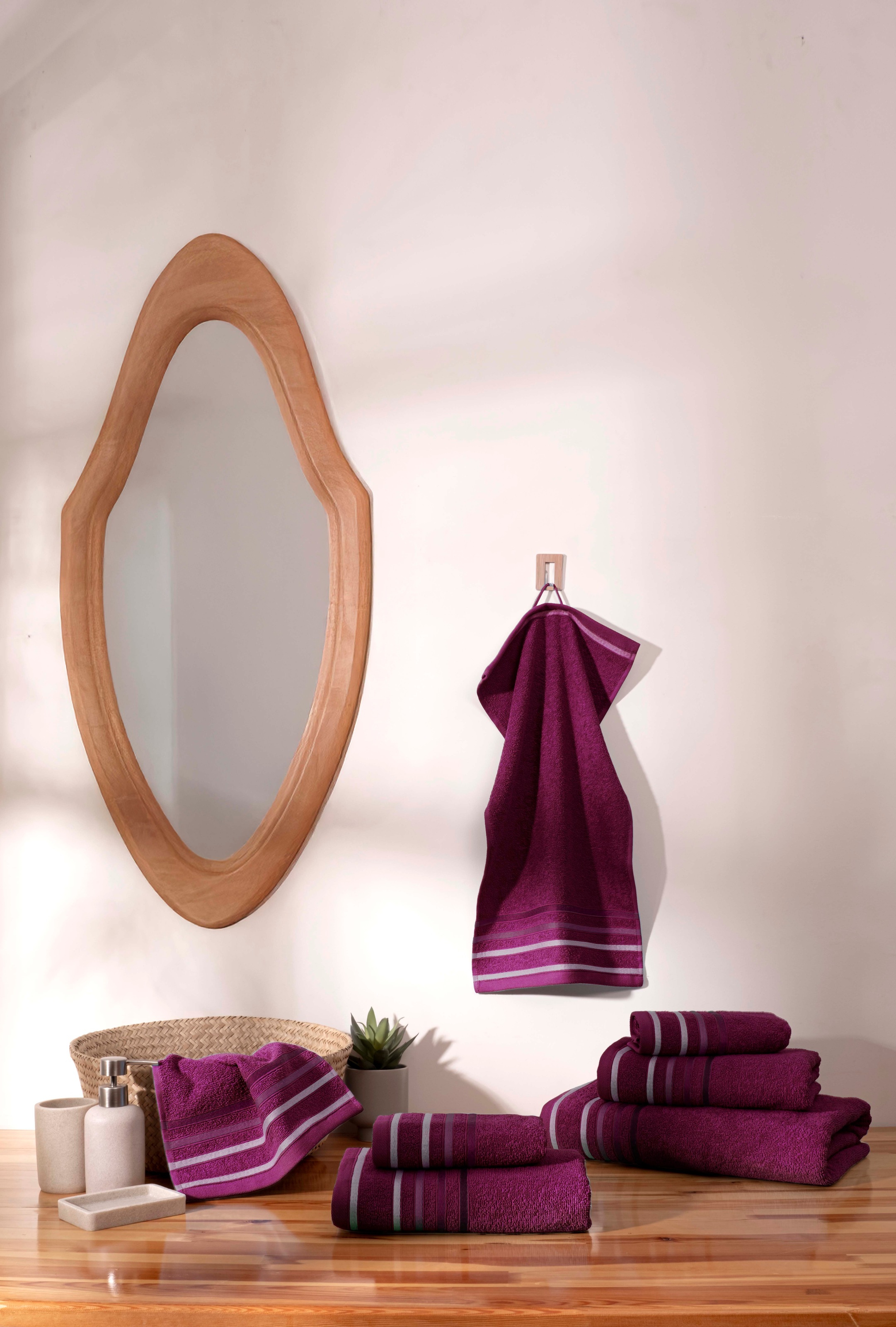 OTTO home Handtuch Set "Niki, Duschtuch, Handtücher und Gästetücher" Set Wa günstig online kaufen