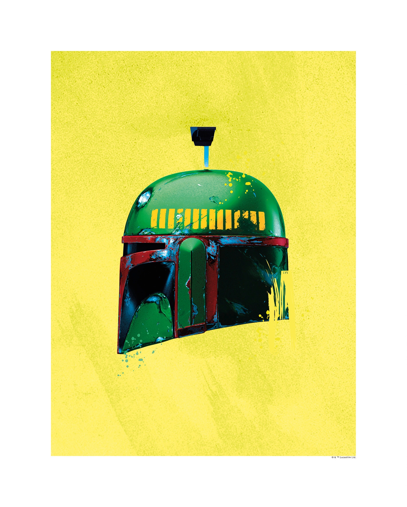 Komar Poster "Star Wars Classic Helmets Boba Fett", Star Wars, (1 St.), Kinderzimmer, Schlafzimmer, Wohnzimmer