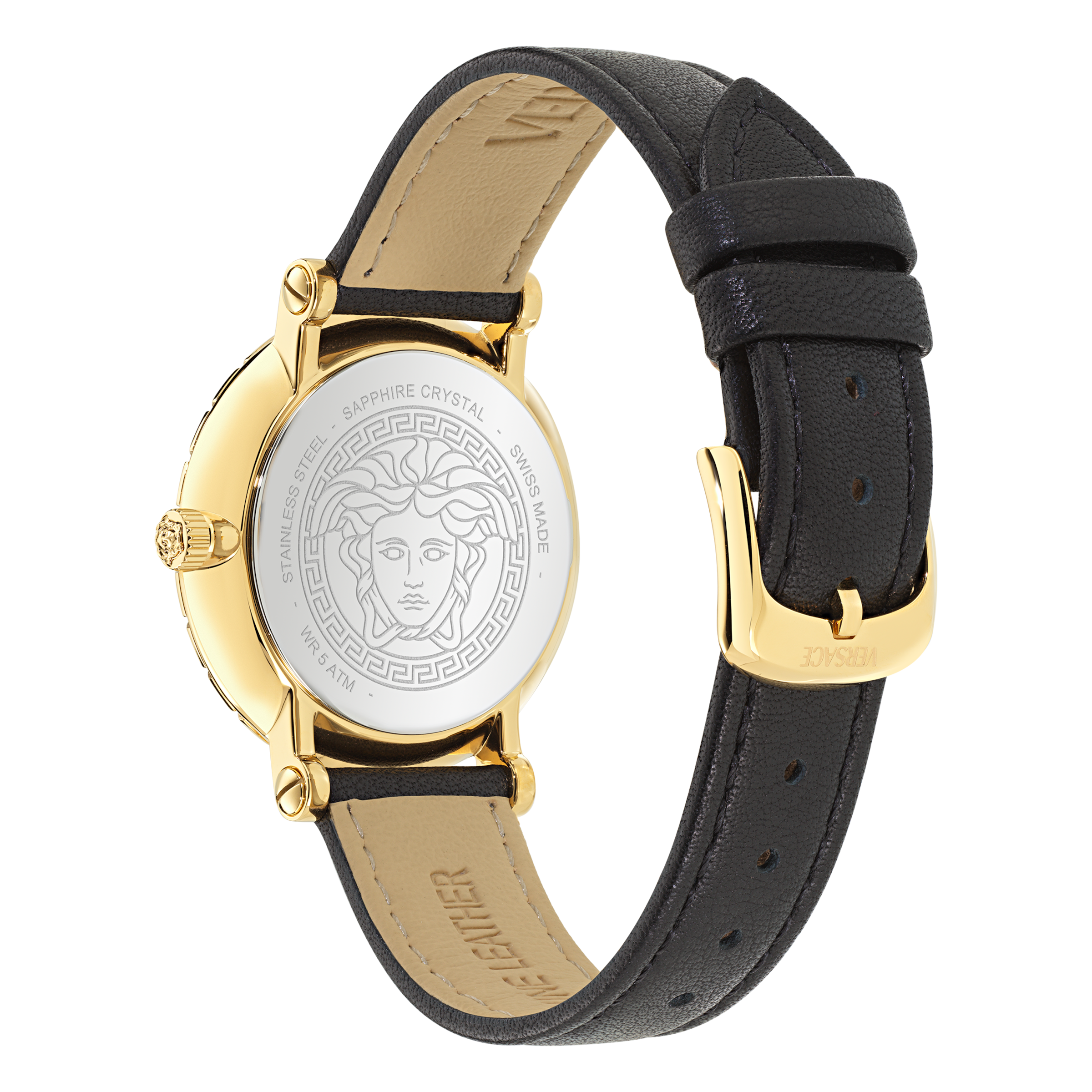 Versace Quarzuhr »GRECA SPHERE NOVA« Armbanduhr, Damenuhr, Swiss Made, analog