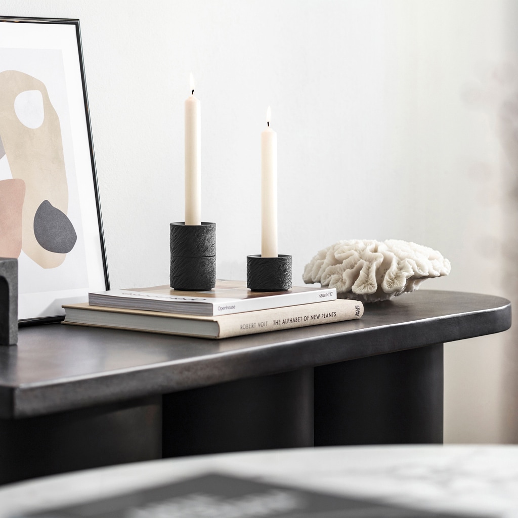 Villeroy & Boch Kerzenhalter »Kerzenhalter Manufacture Rock Home ø 6,3 cm schwarz«
