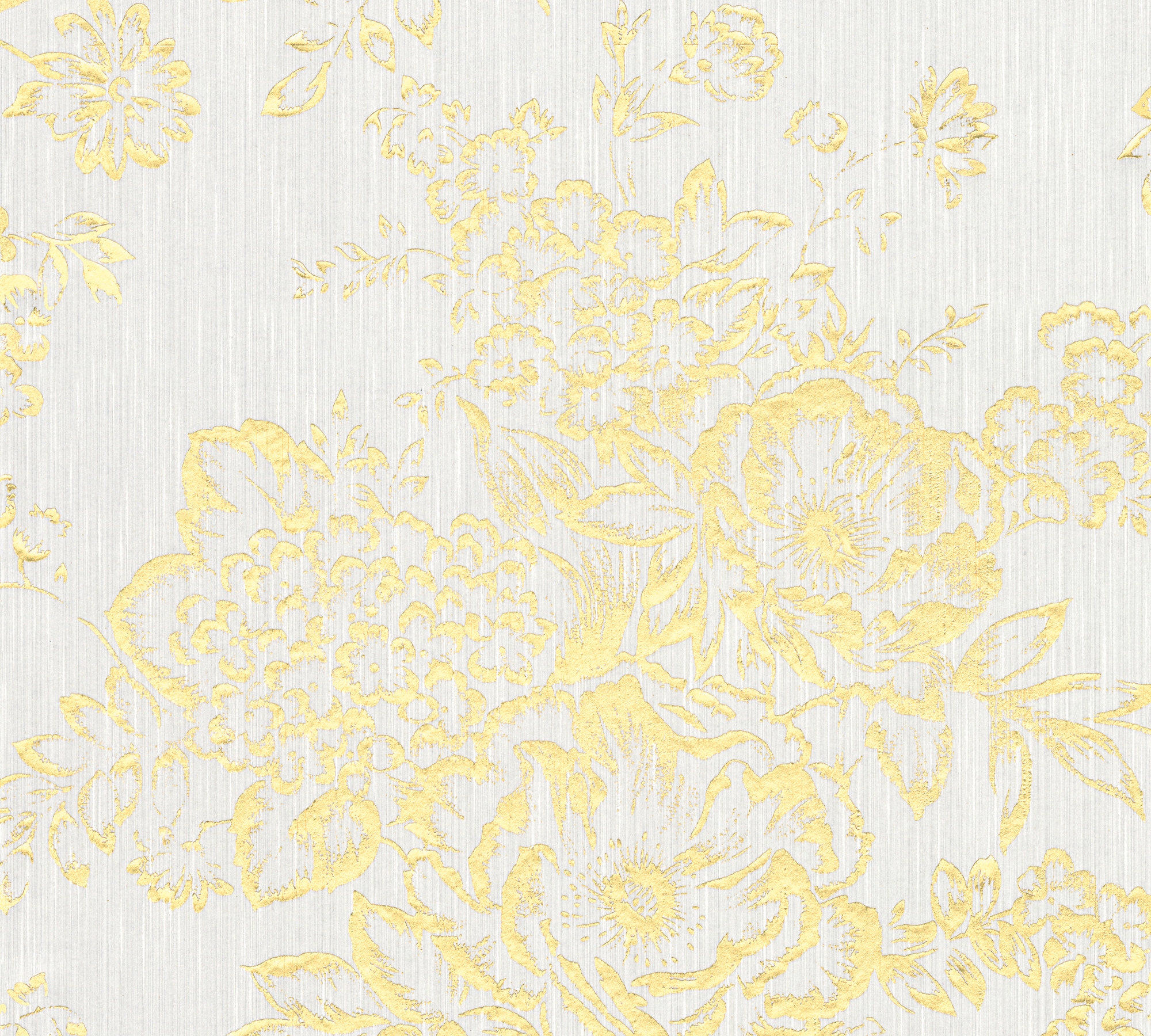 Architects Paper Textiltapete "Metallic Silk", floral-matt-glänzend, Barocktapete Tapete Blumen