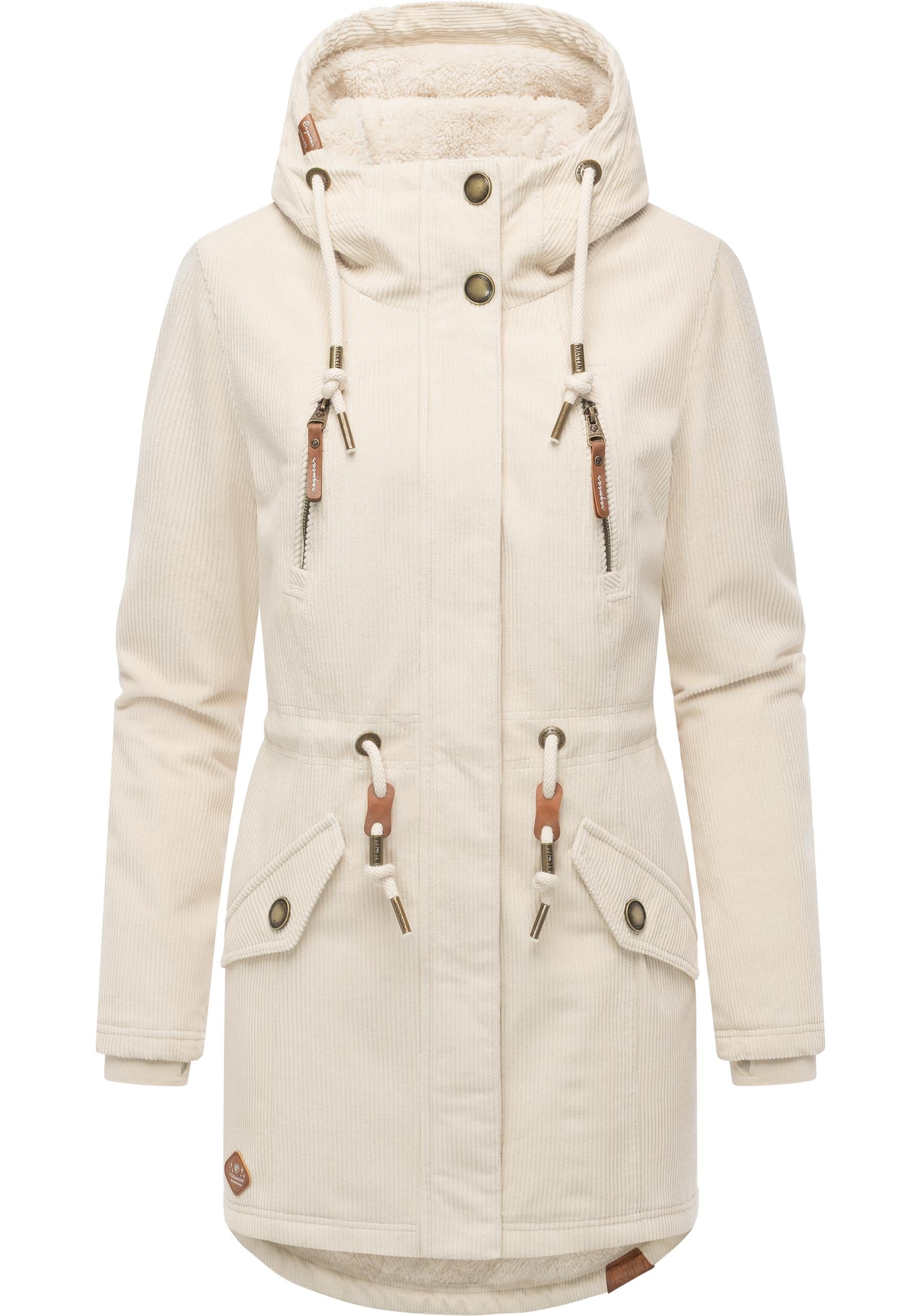Ragwear Kurzmantel "Ellsie Cordy YOUMODO", Warmer Winterparka Kordmantel mi günstig online kaufen