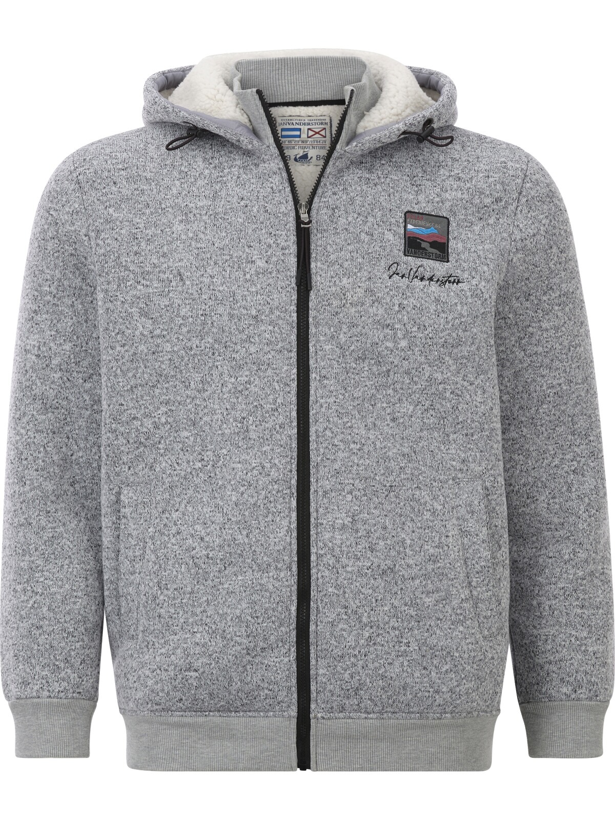 Jan Vanderstorm Sweatjacke »Strickfleecejacke NORVID«