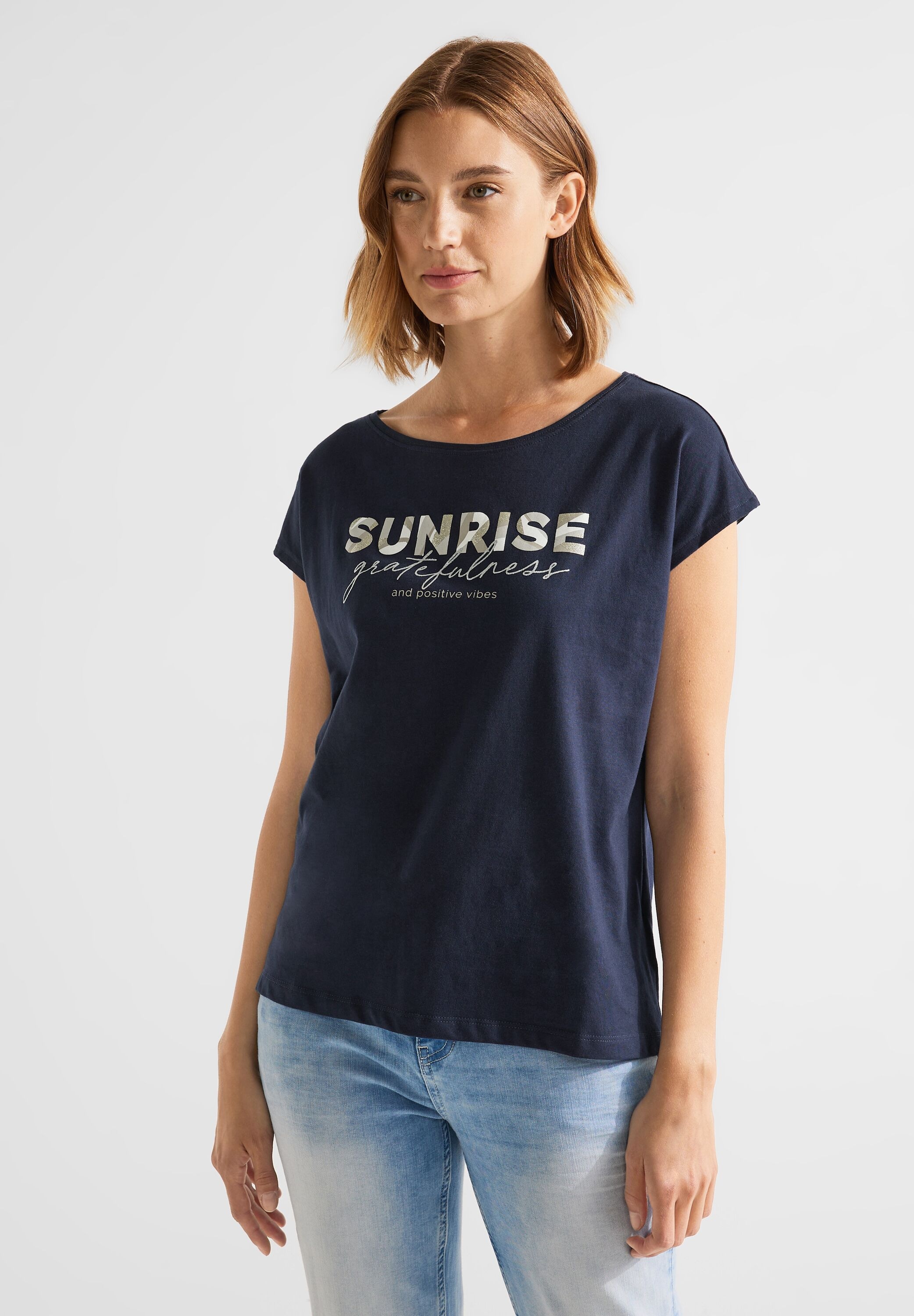 STREET ONE T-Shirt, mit Rundhalsausschnitt bestellen online BAUR 