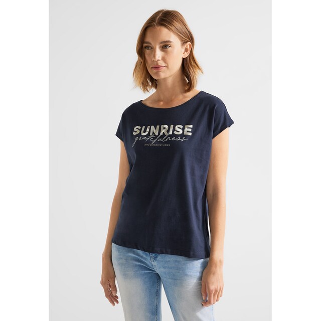 STREET ONE T-Shirt, mit Rundhalsausschnitt online bestellen | BAUR