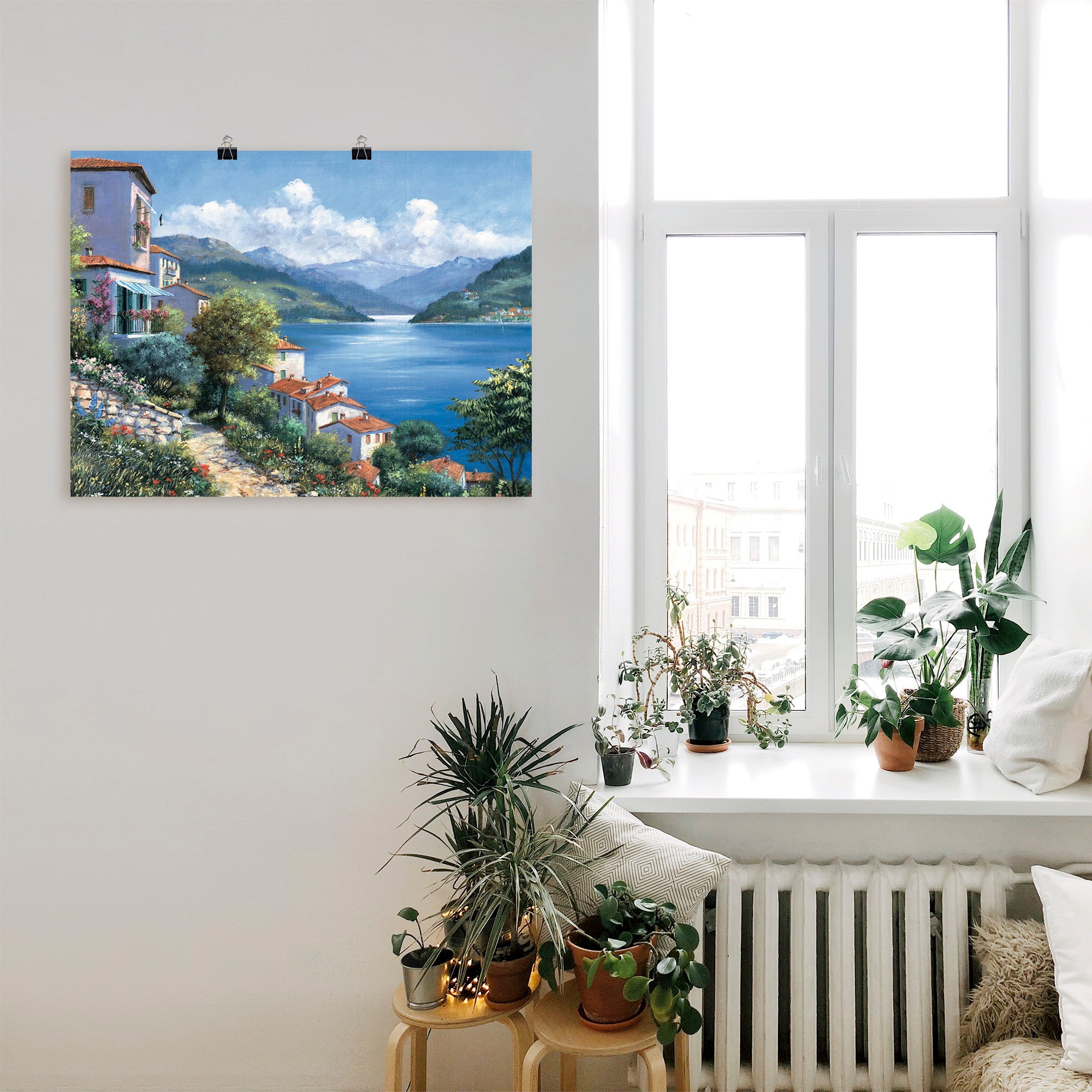Artland Wandbild »Urlaubsaussicht«, Gewässer, (1 St.), als Leinwandbild, Poster in verschied. Größen