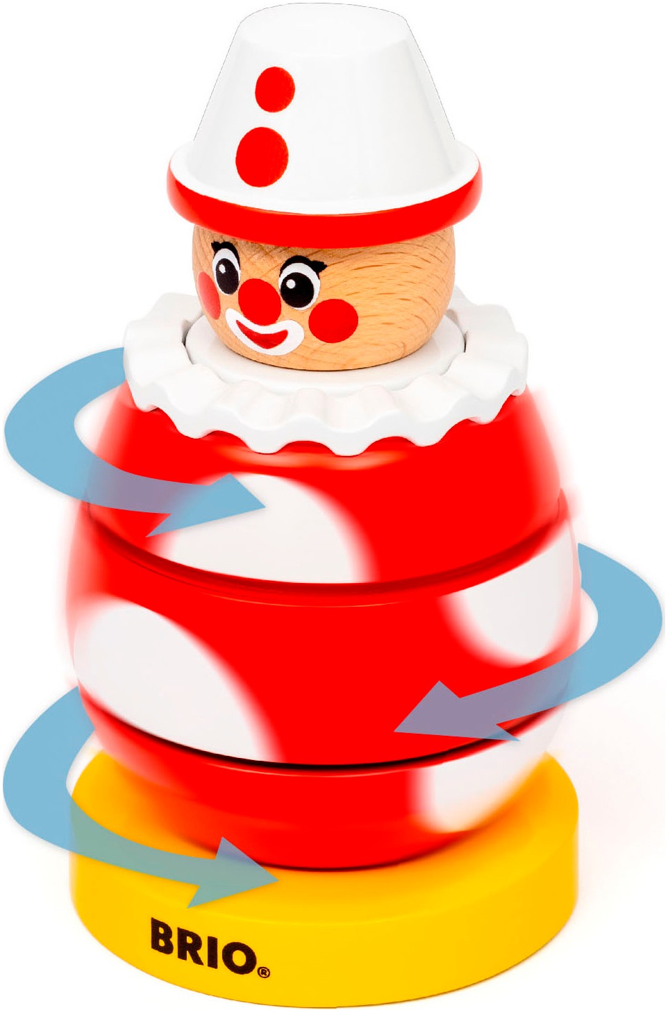 BRIO® Greifling »Drück- & Dreh-Clown«, FSC® - schützt Wald - weltweit