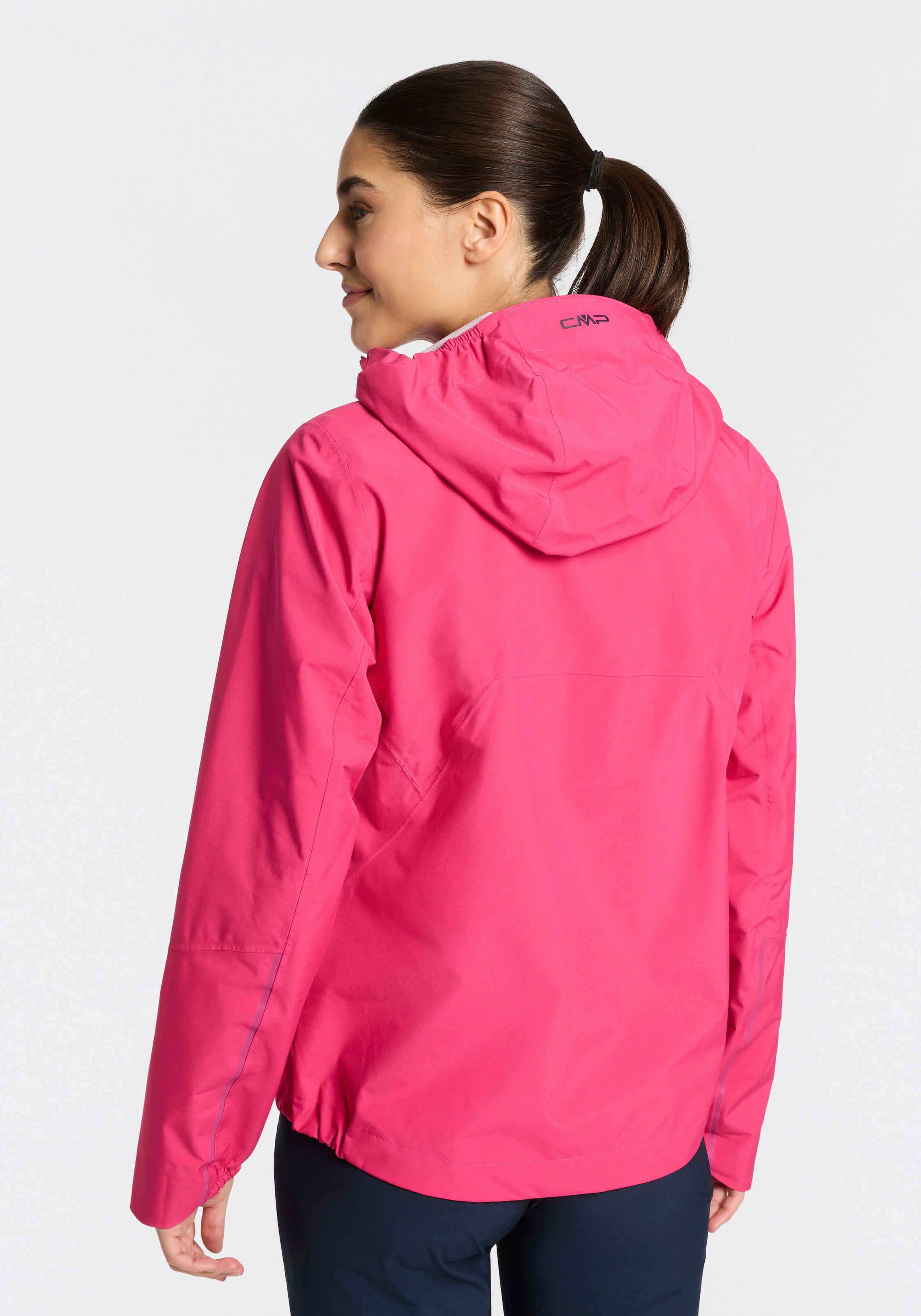 CMP Regenjacke mit regulierbarer Kapuze, 2-Lagen-Konstruktion, wasserdicht, winddicht