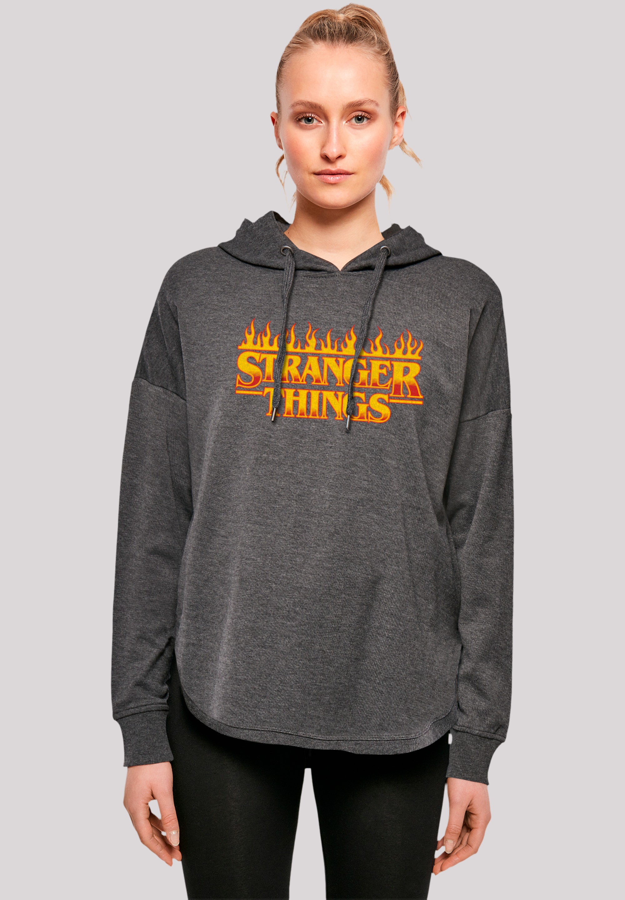 F4NT4STIC Kapuzenpullover "Stranger Things Fire Logo Women Netflix TV Series", Premium Qualität