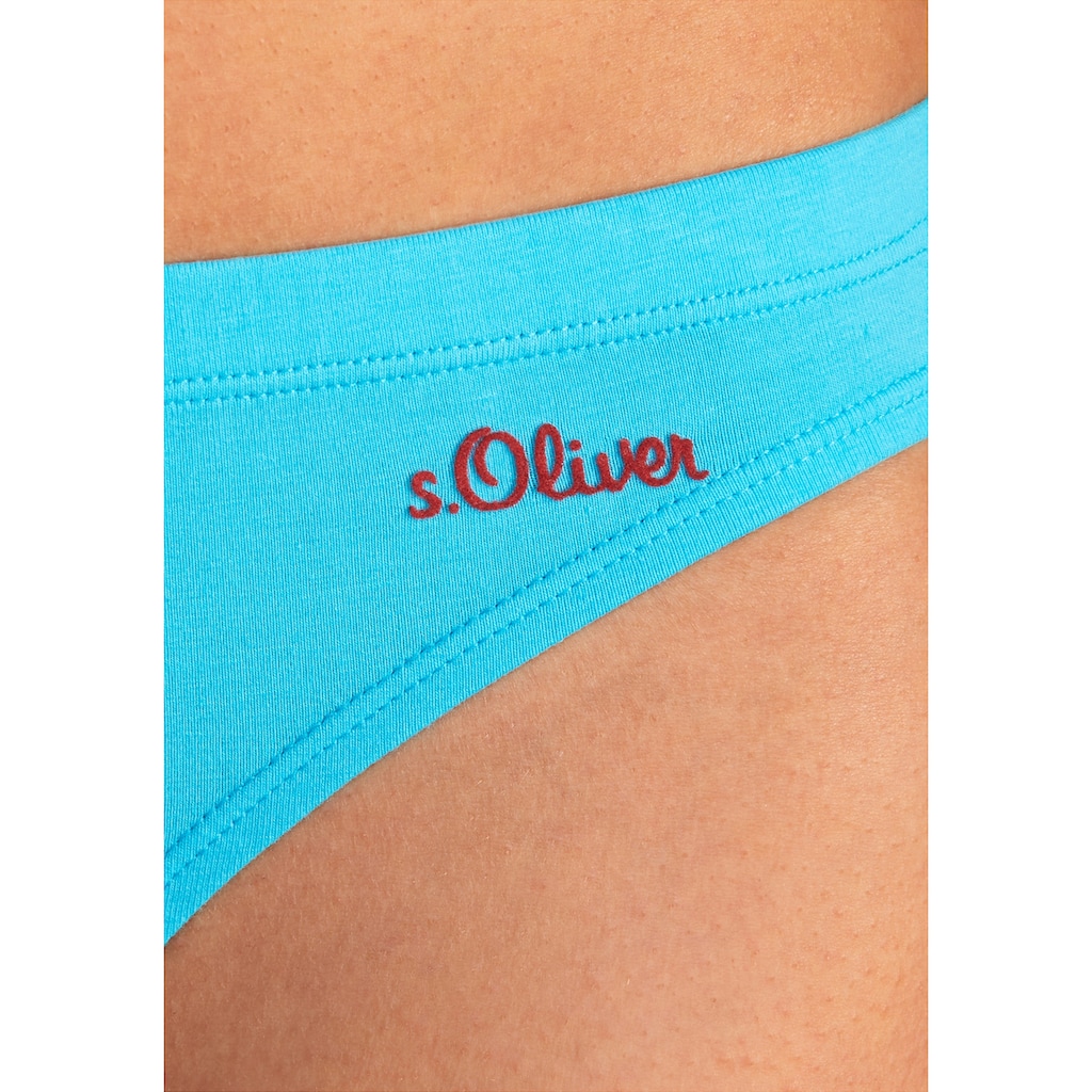 s.Oliver Bikinislip, (Packung, 3 St.)