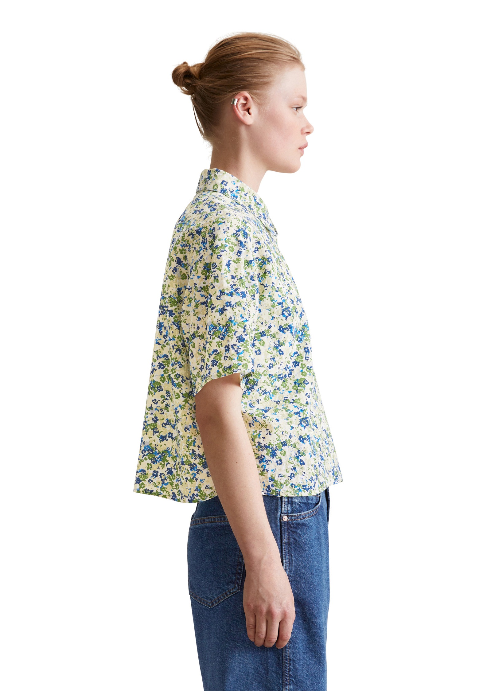 Marc OPolo DENIM Kurzarmbluse "aus LENZING™ ECOVERO™-Mix" günstig online kaufen
