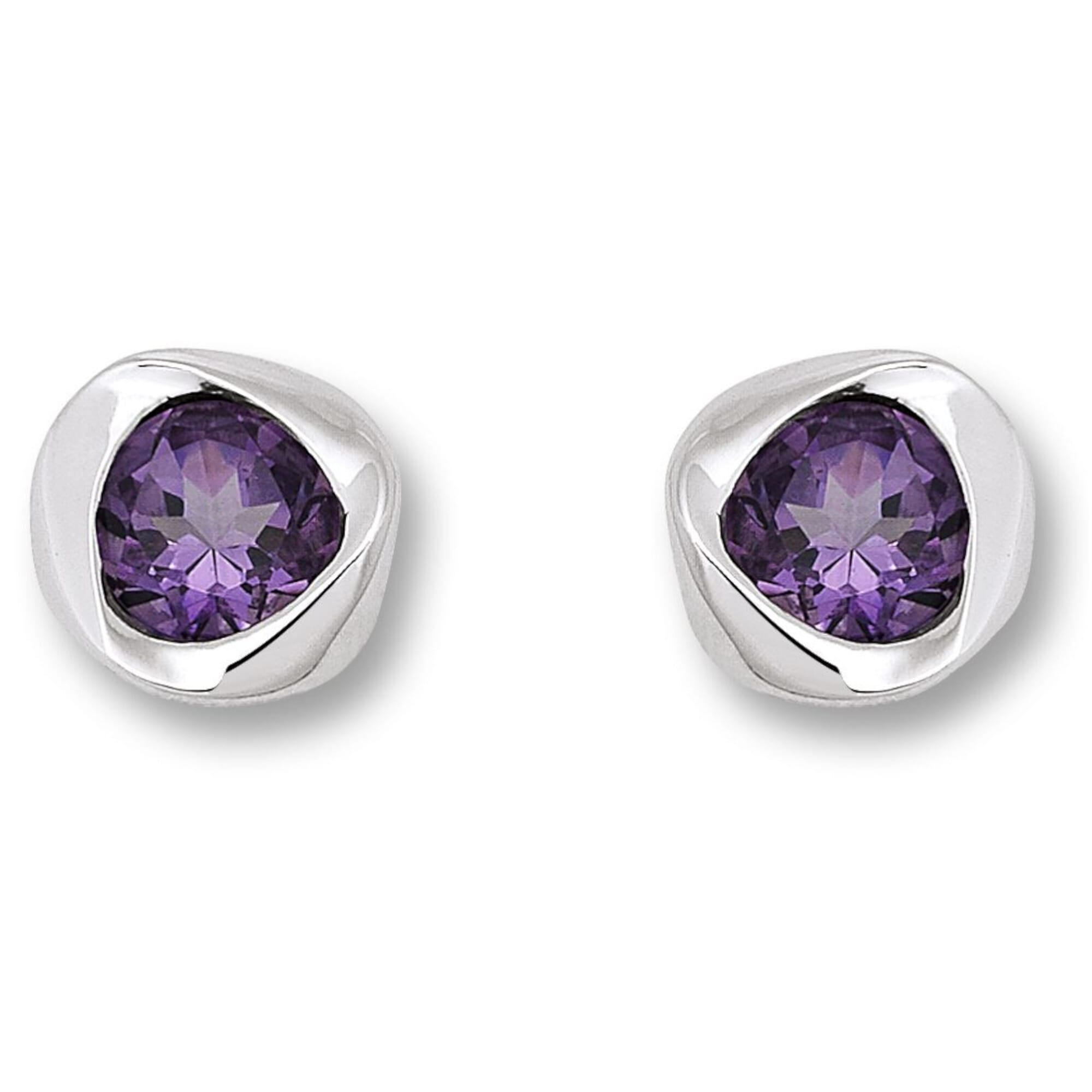 ONE ELEMENT Amethyst Earrings Silver
