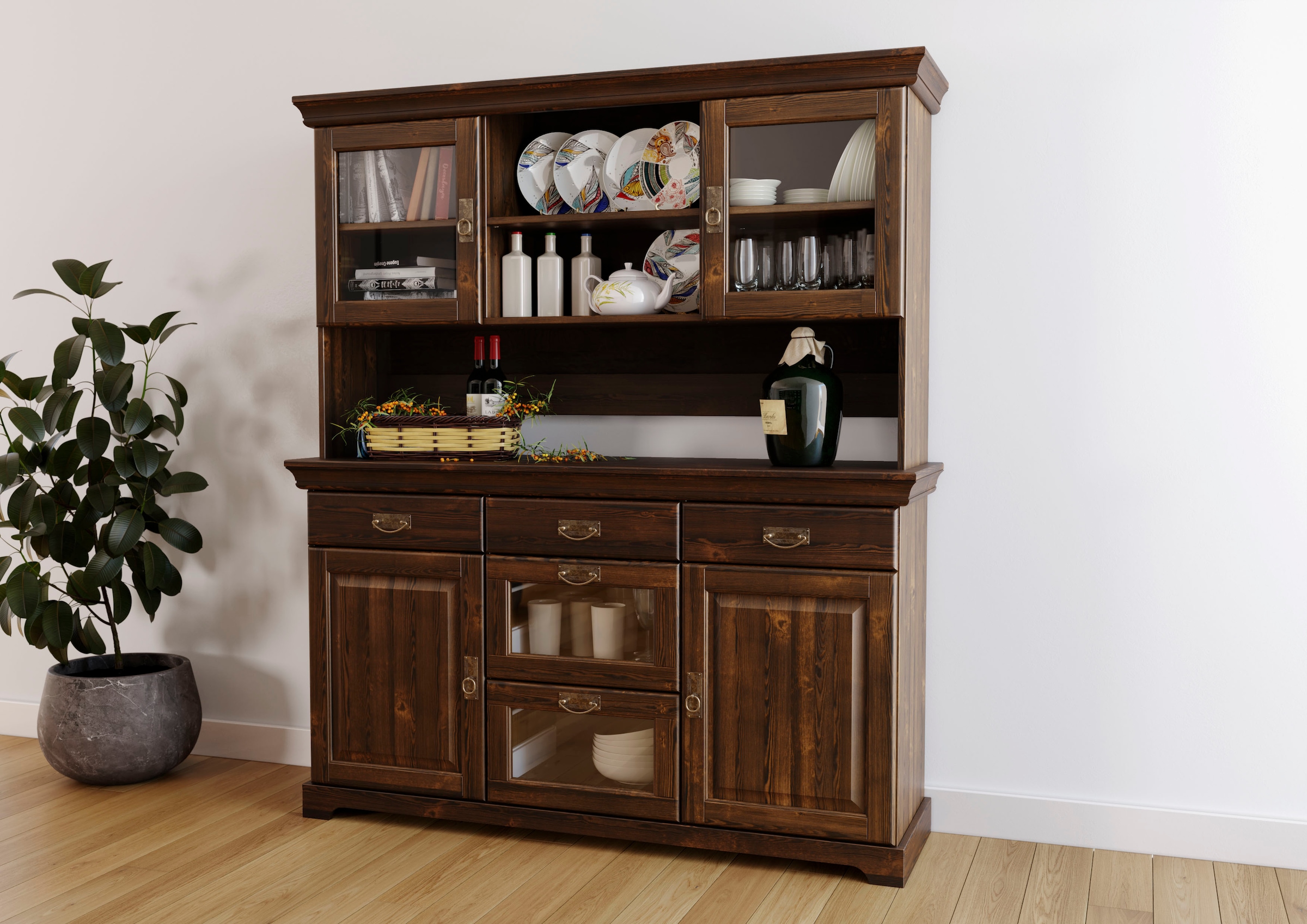 Home affaire Buffet "Rügen", FSC zertifiziertes Massivholz, im Landhausstil günstig online kaufen