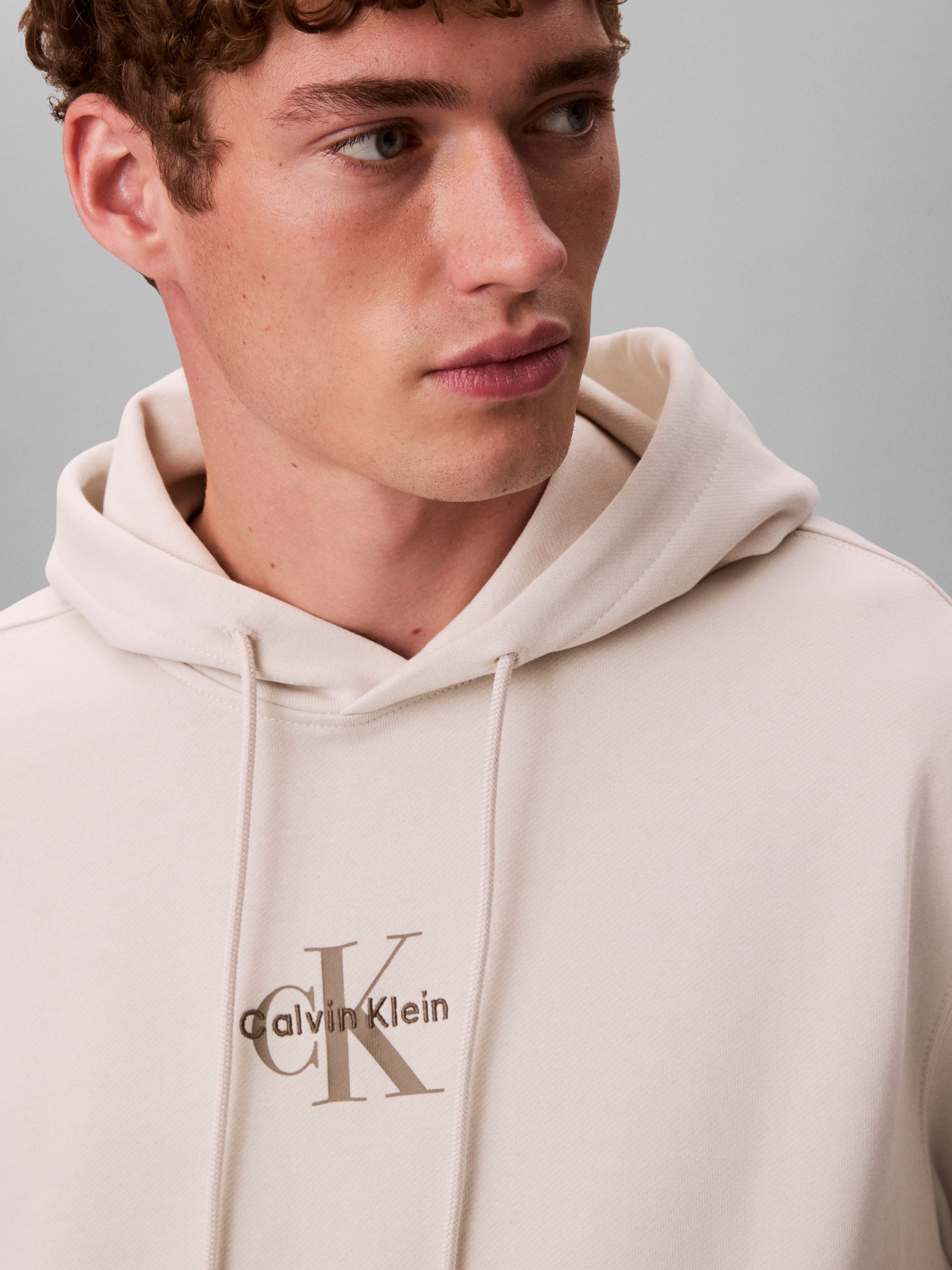 Calvin Klein Jeans Sweatshirt "LS EU 350TERRY MICRO MONOLOGO HO", Kapuze, r günstig online kaufen