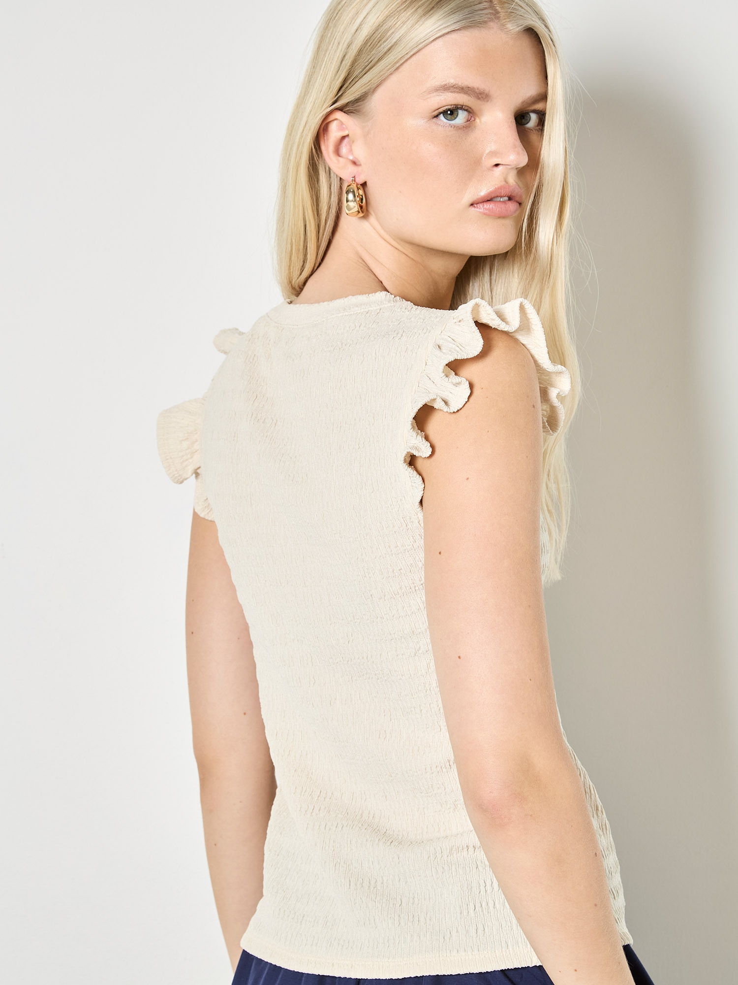 Apricot Shirttop »Top« mit Rüschenärmeln