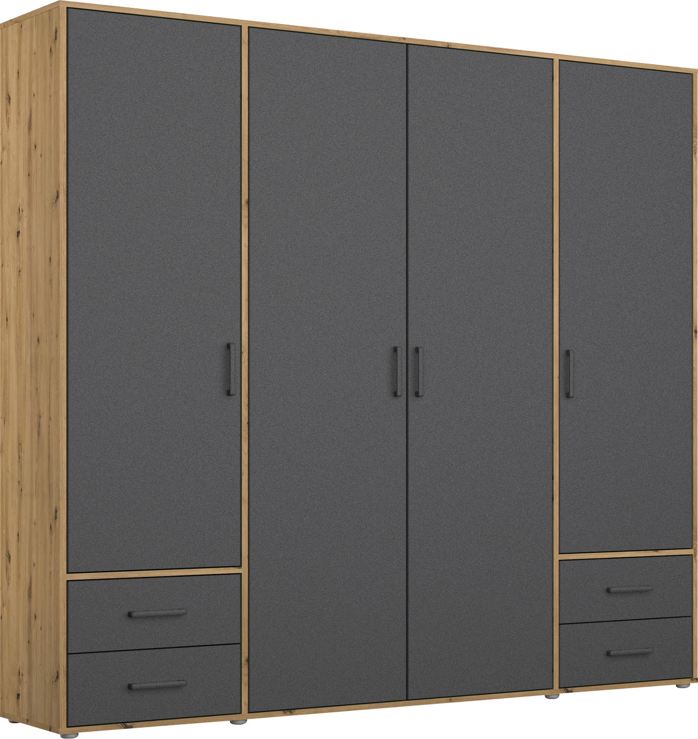 rauch Drehtürenschrank "Kleiderschrank Schrank Garderobe Wäscheschrank VOYAGER", (in 3 verschiedenen Ausstattungen BASIC