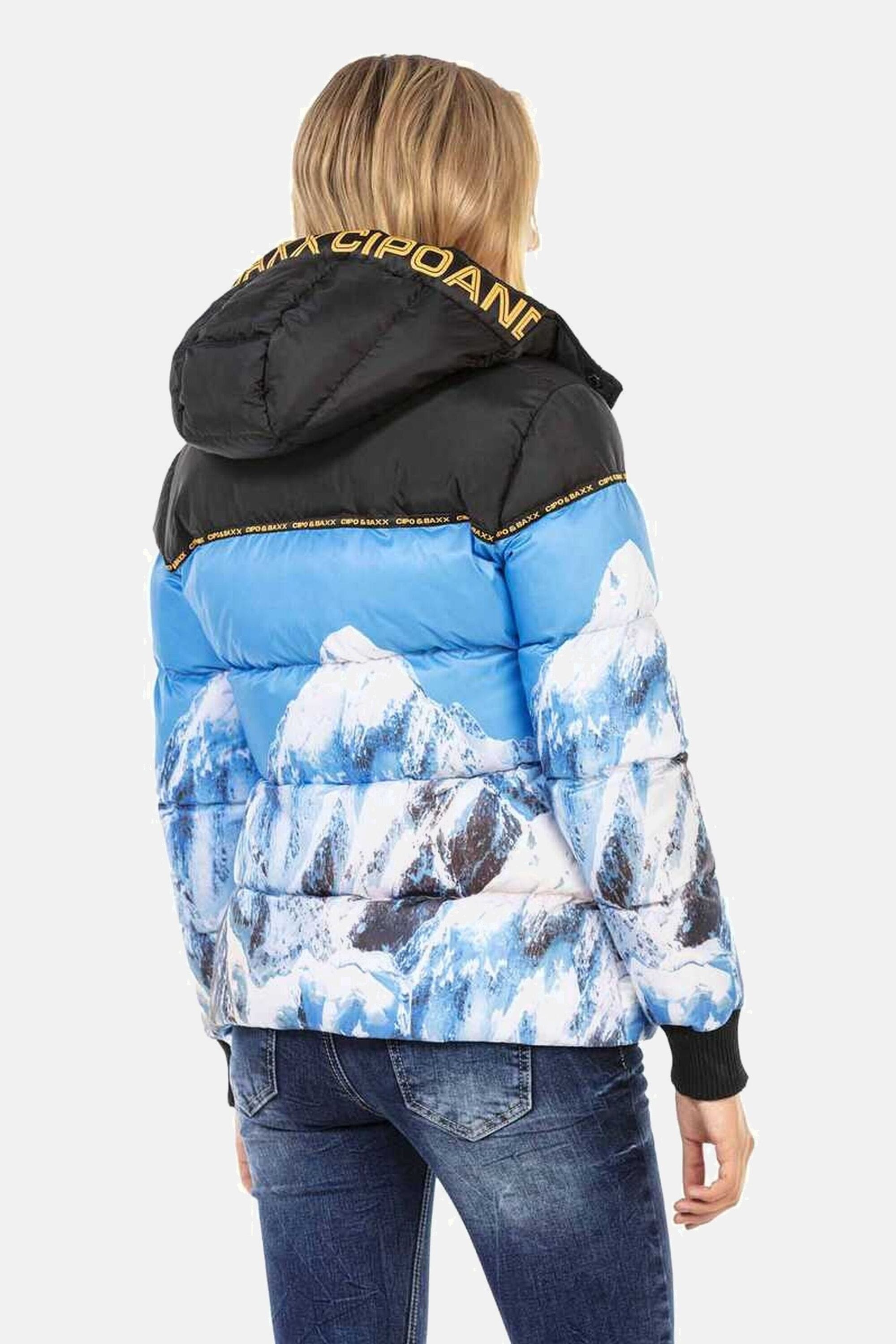 Cipo & Baxx Winterjacke »Jacke«, mit Kapuze, mit auffäligem Print, WM119