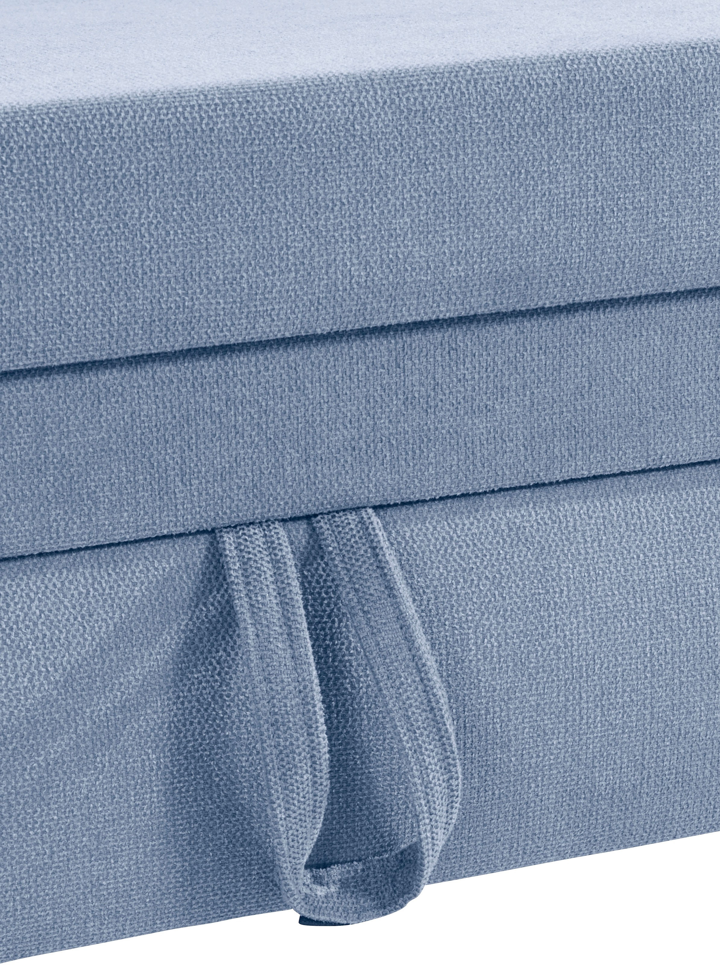 Places of Style Ecksofa »Lolland L-Form«, Wahlweise mit Bettfunktion und Bettkasten, Federkern