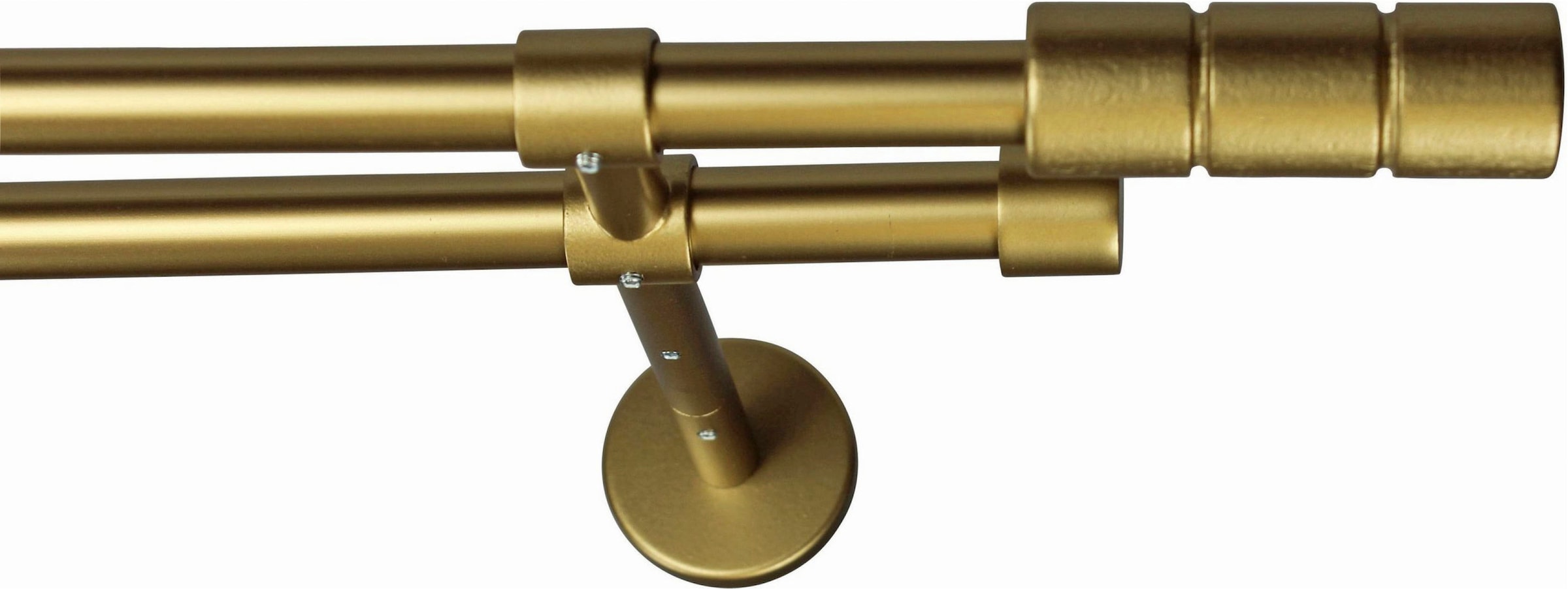 GARESA Gardinenstange "STAURA" Ø 16 mm 2 läufig-läufig Wunschmaßlänge Vorha günstig online kaufen