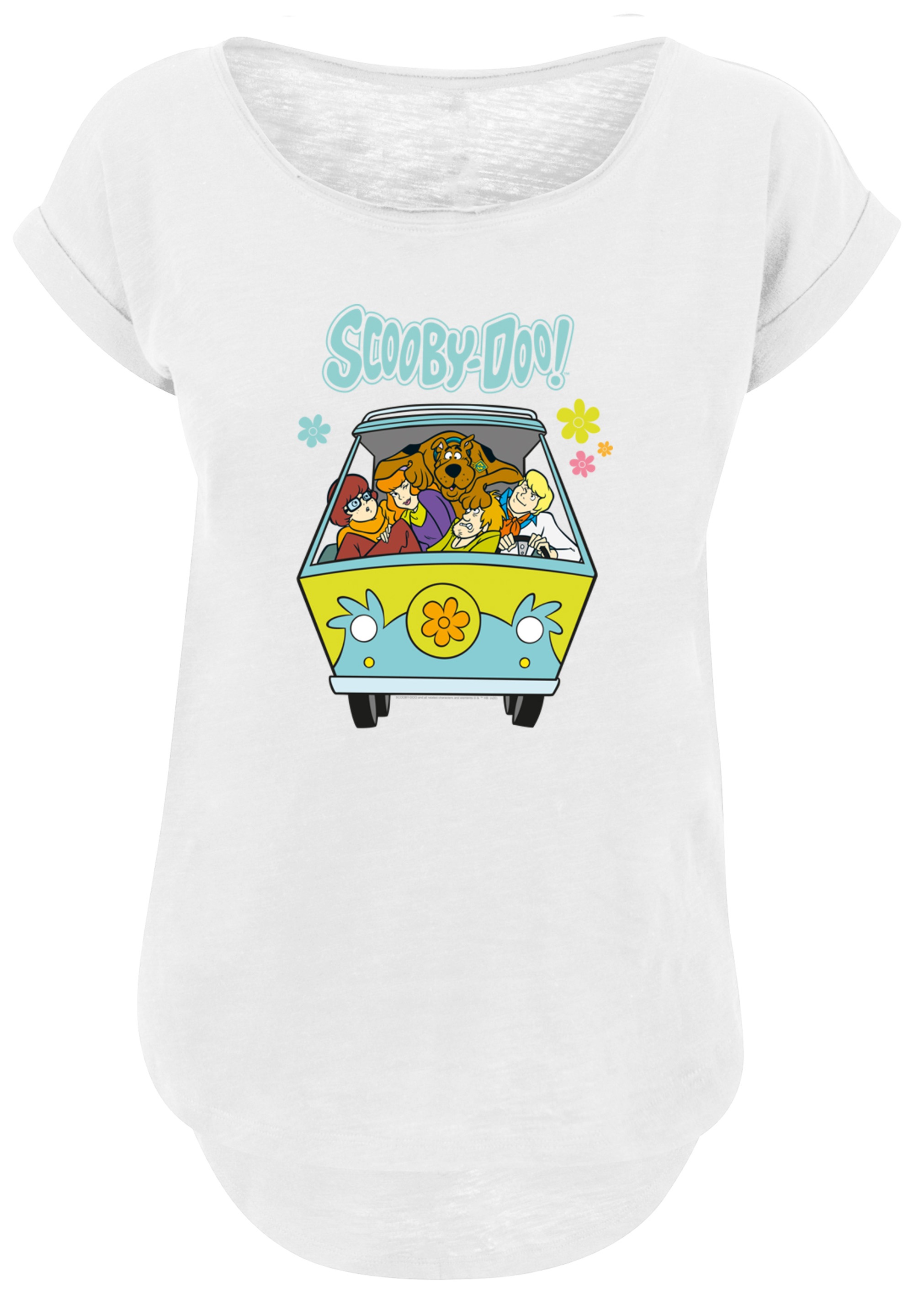 F4NT4STIC T-Shirt »Scooby Doo Mystery Machine Group«, Damen,Premium Merch,Lang,Longshirt,Bedruckt