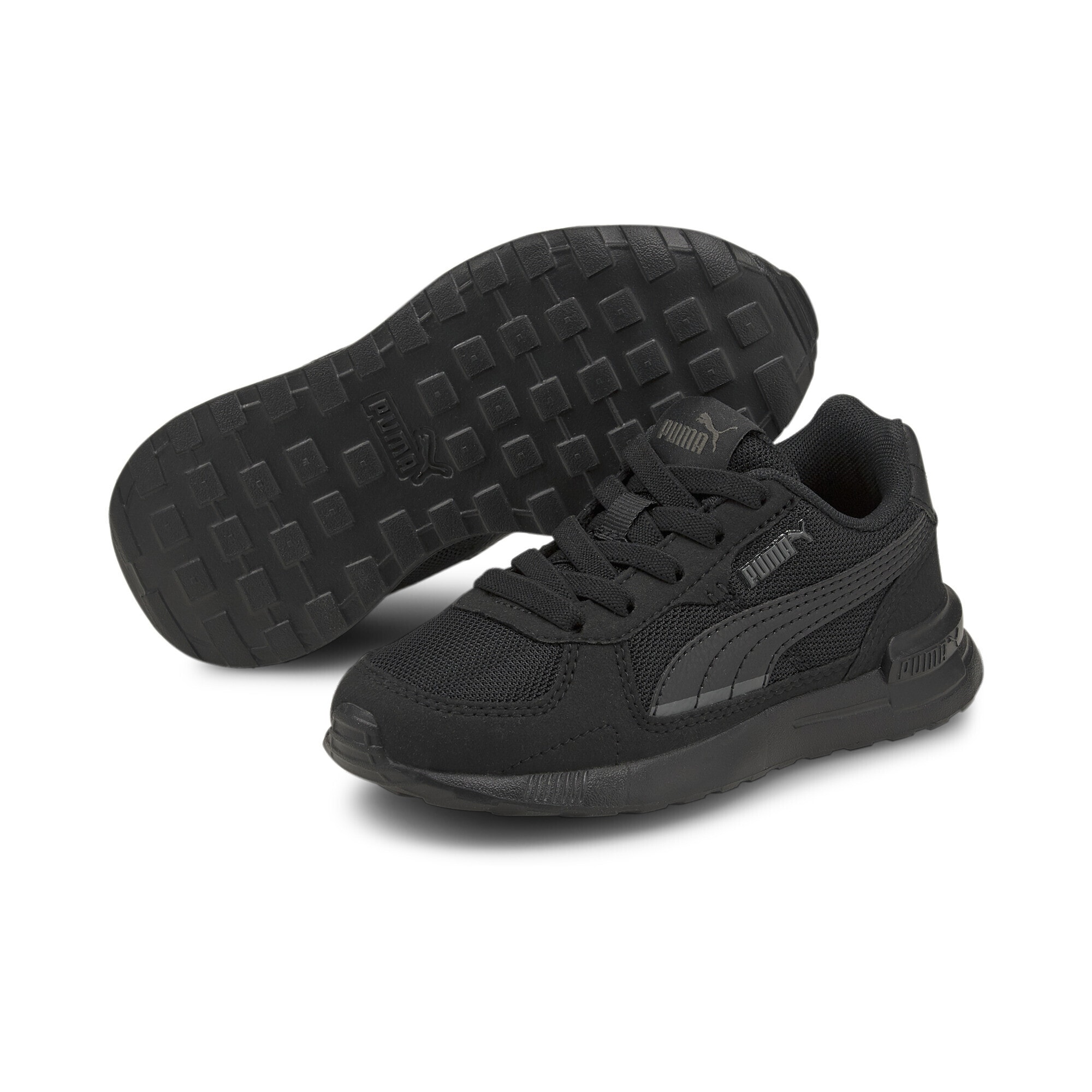 PUMA Jungen Sneaker "Graviton Sneakers Jugendliche", Gr. 31, schwarz, Obermaterial: Textil, Synthetik; Futter: Textil; Innensohle: Textil; Laufsohle: