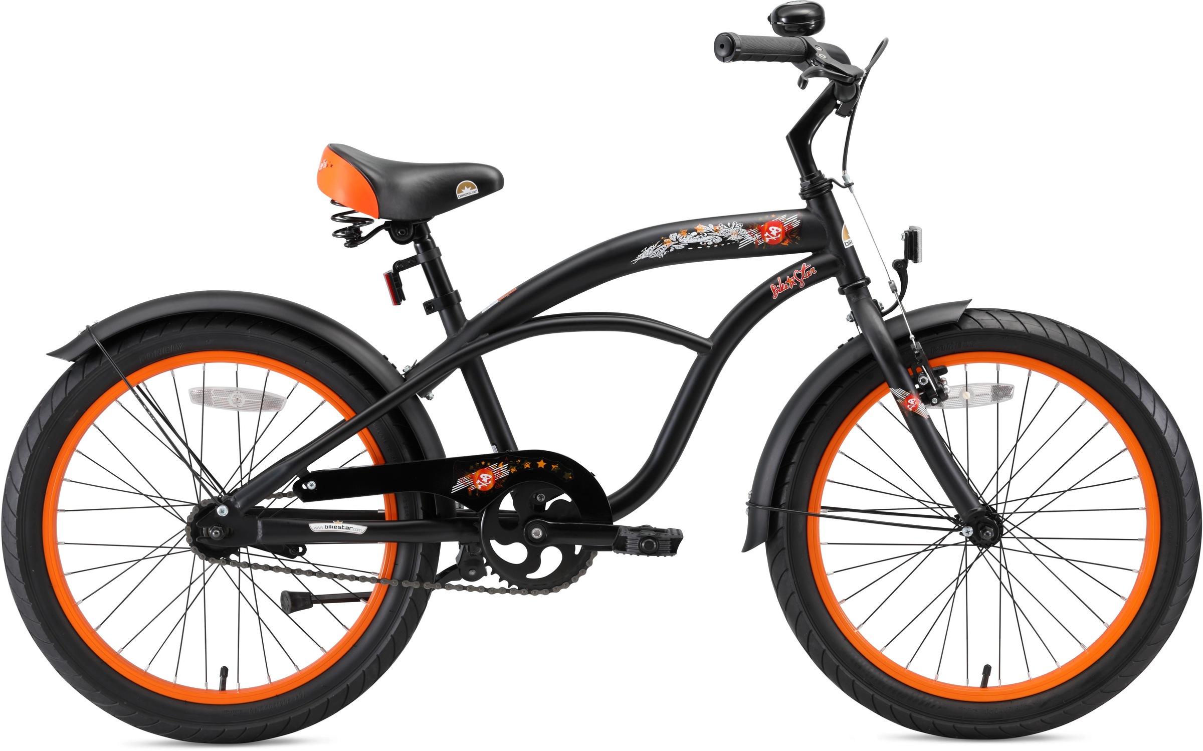 Bikestar Jugendfahrrad "Cruiser", 1 Gang, für Herren