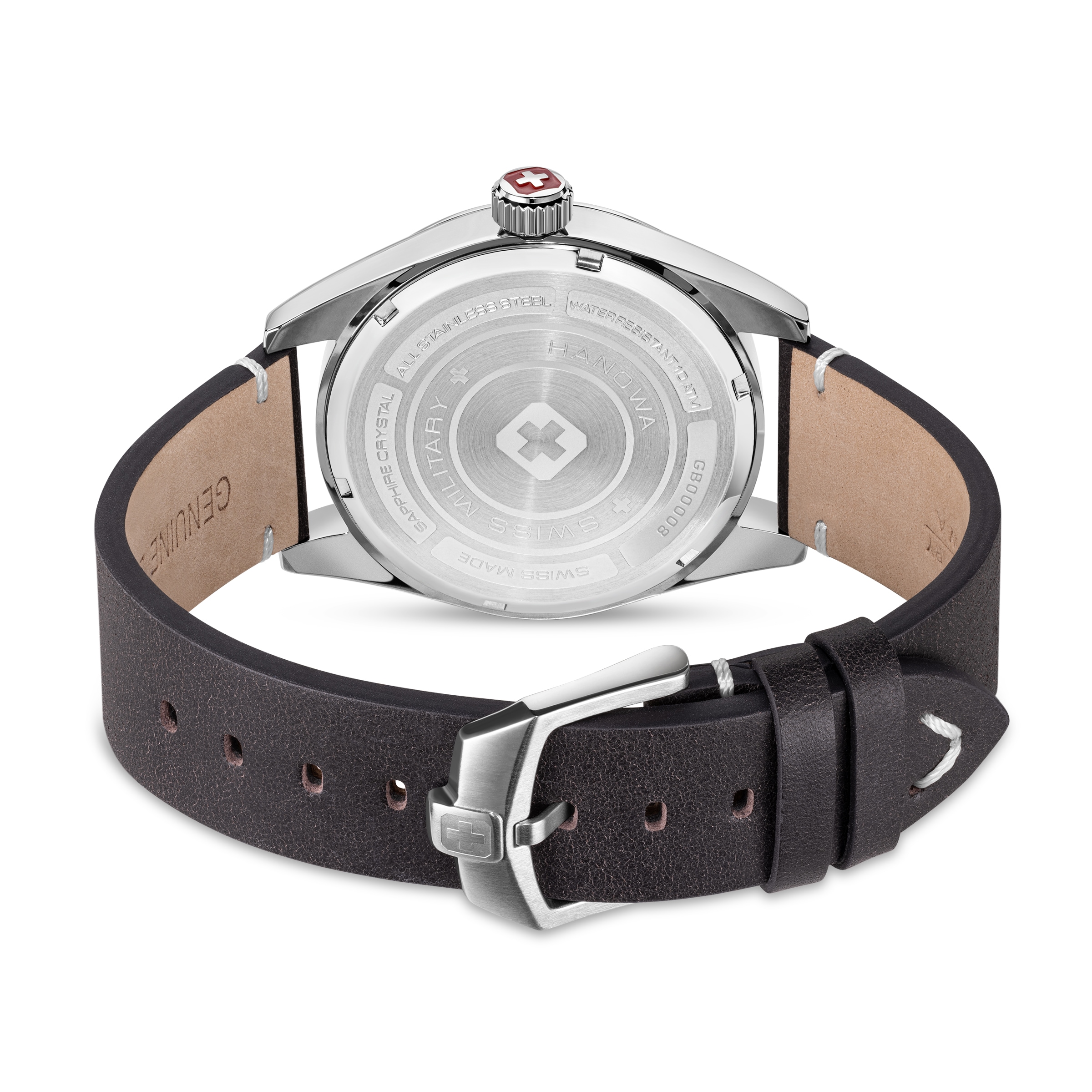 Swiss Military Hanowa Quarzuhr »Falcon« Armbanduhr, Herrenuhr, Swiss Made, Lederarmband, analog