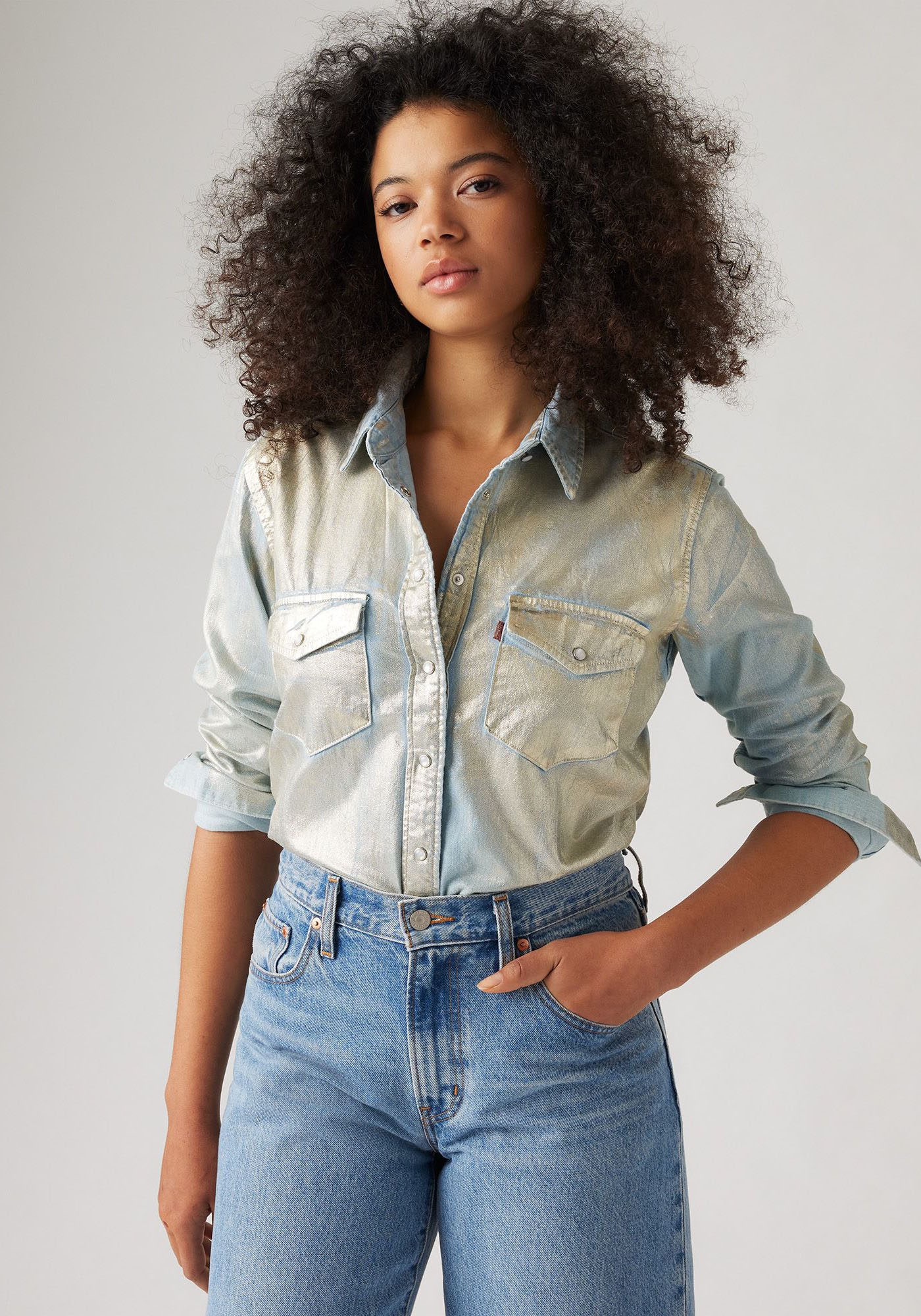 Jeansbluse »ICONIC WESTERN«