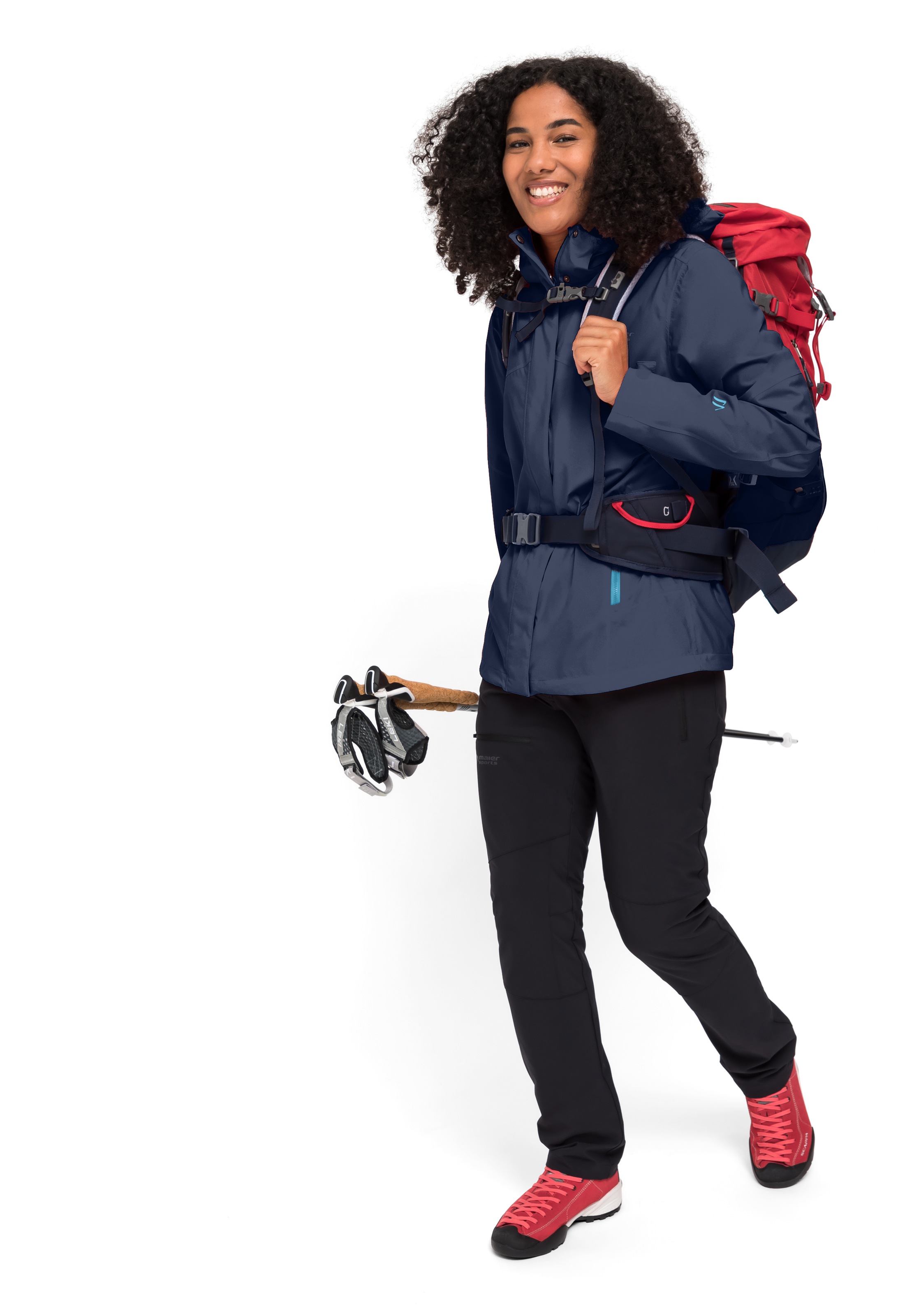 Maier Sports Outdoorjacke "Metor rec W", Damen Regenjacke wasserdicht mit K günstig online kaufen