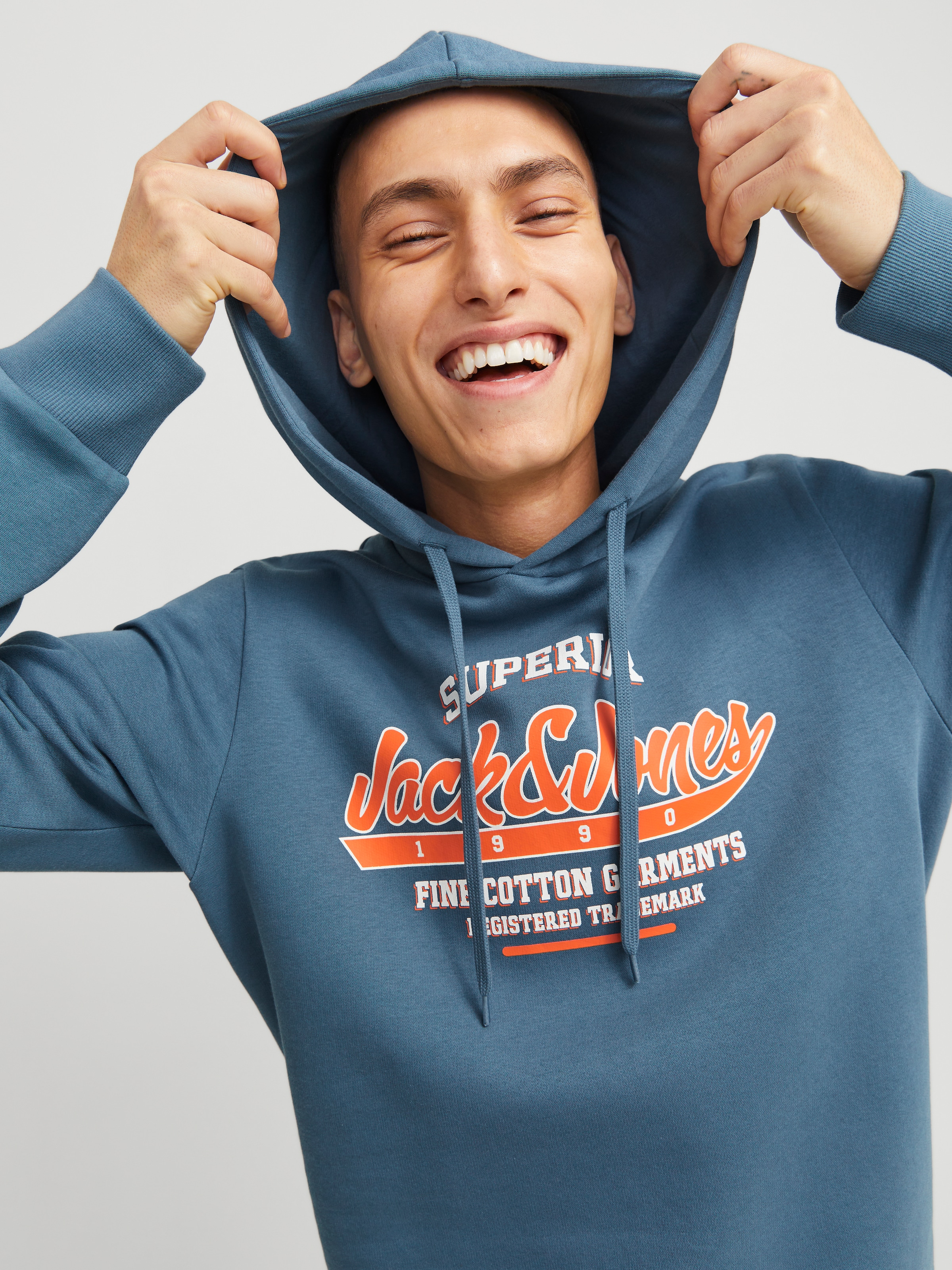 Jack & Jones Kapuzensweatshirt "JJELOGO SWEAT HOOD 2 COL 24/25 NOOS", mit L günstig online kaufen