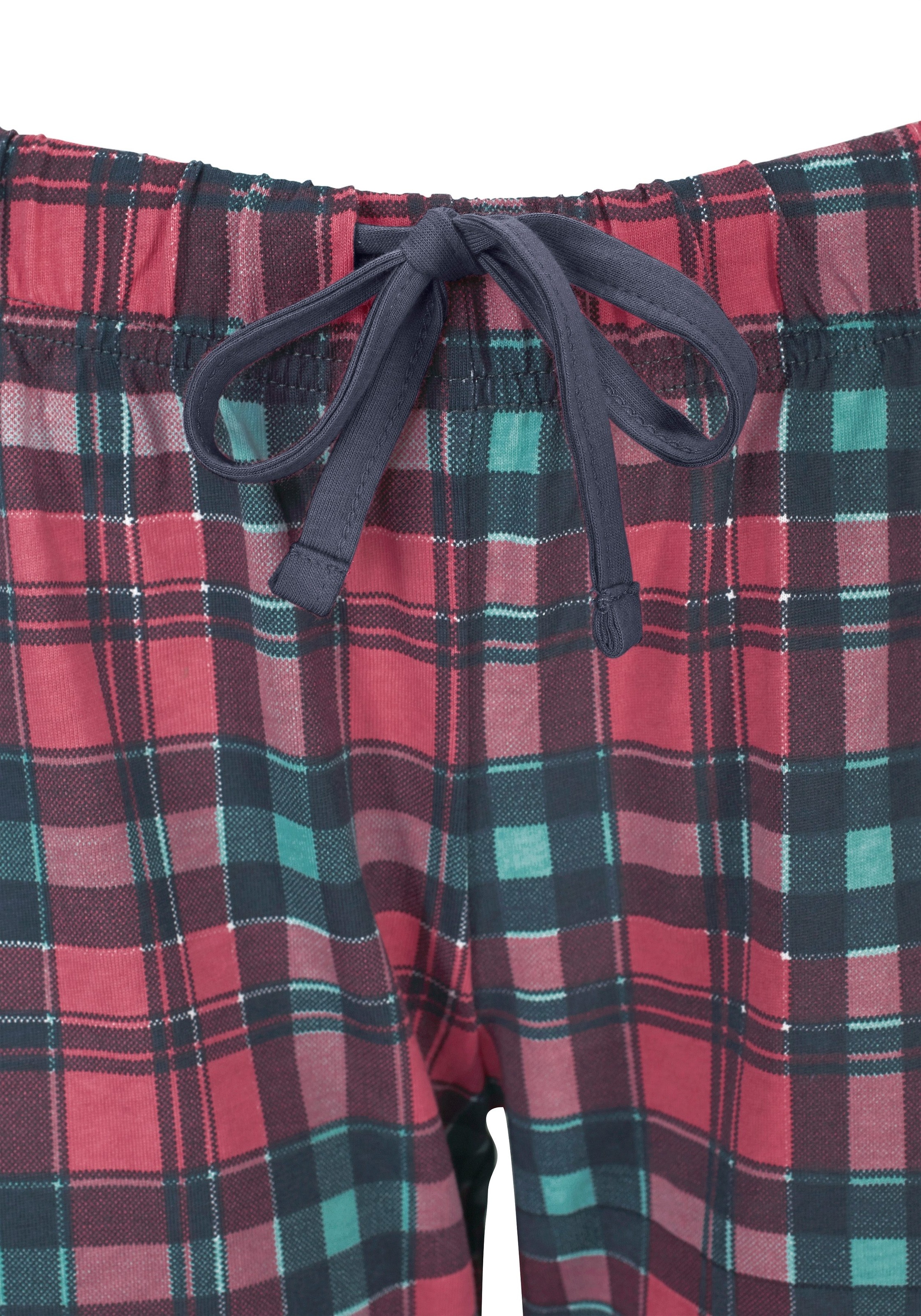 BAUR H.I.S Capri-Pyjama online kaufen Tunnelzugbund elastischem mit |