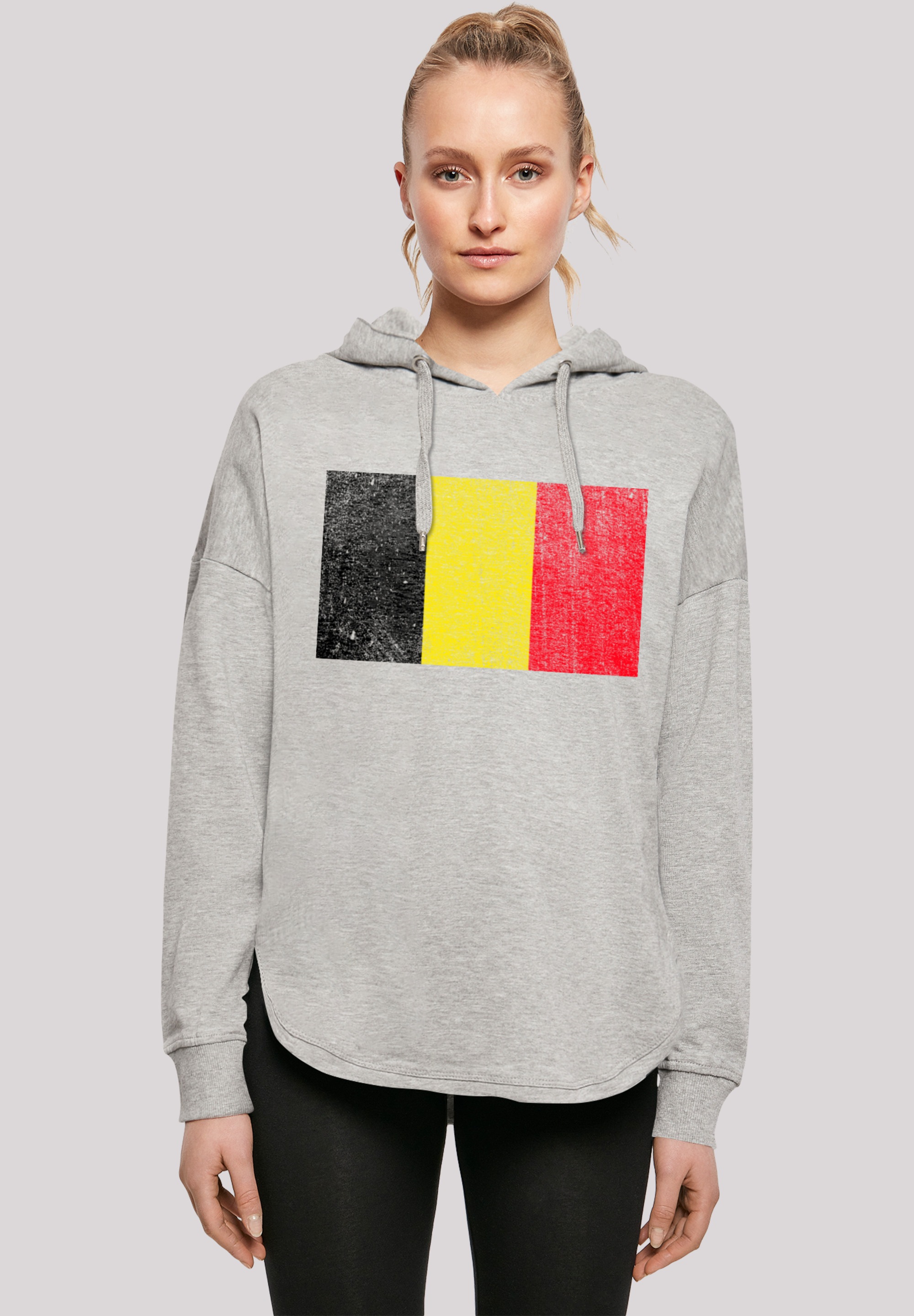 F4NT4STIC Kapuzenpullover "Belgium Belgien Flagge", Print