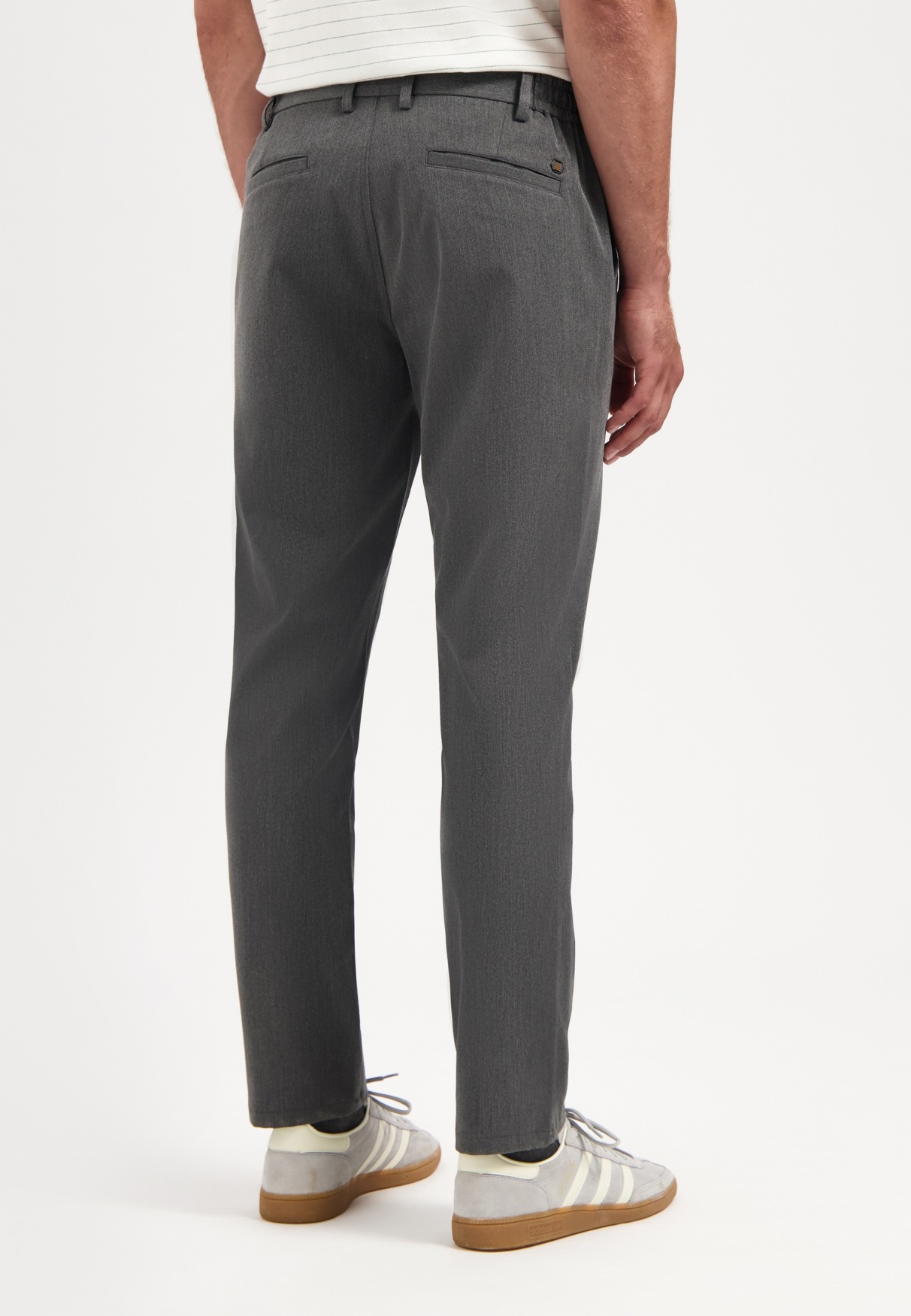 NO EXCESS Chinohose »No Excess Melierte Stretch-Chinohose«