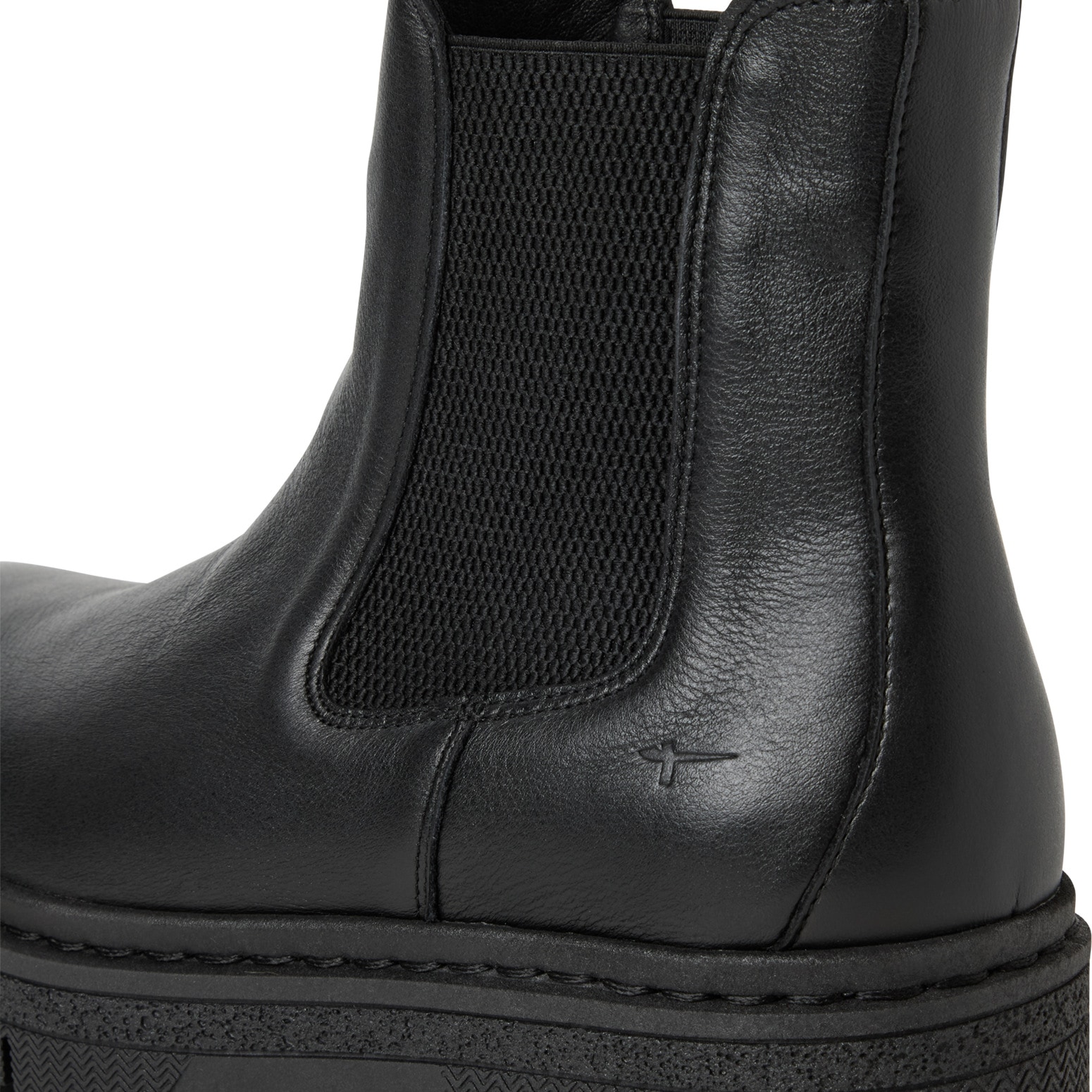 Tamaris Chelseaboots, Plateau, Schlupfboots, Stiefelette mit praktischer Anziehlasche
