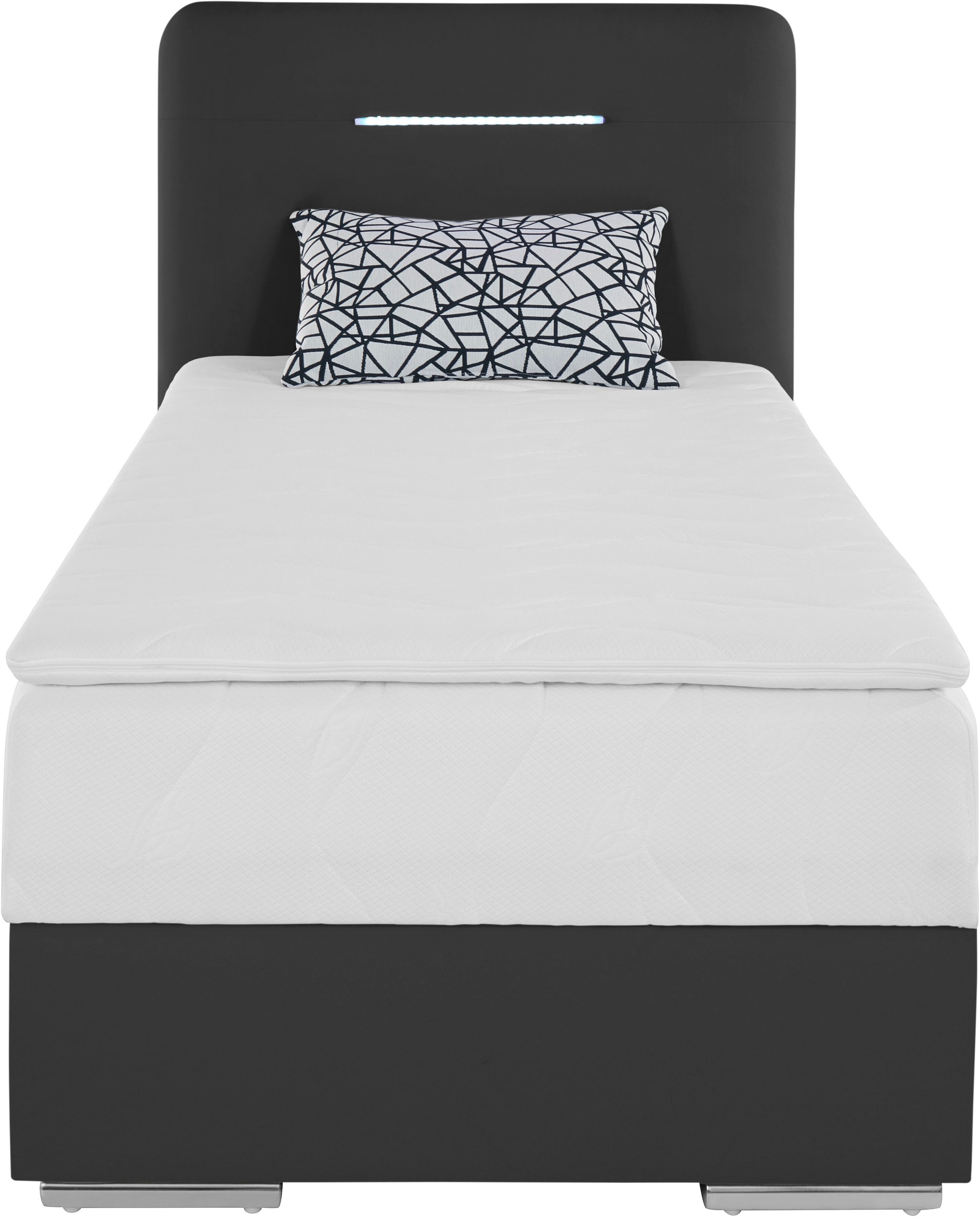 COTTA Boxbett »Lighstar« inklusive LED-Beleuchtung, Topper, Bettkasten und Zierkissen