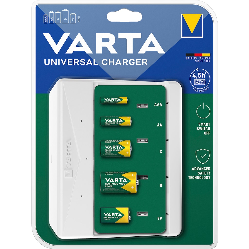 VARTA Batterie-Ladegerät »Universal Charger«, (1 St.)